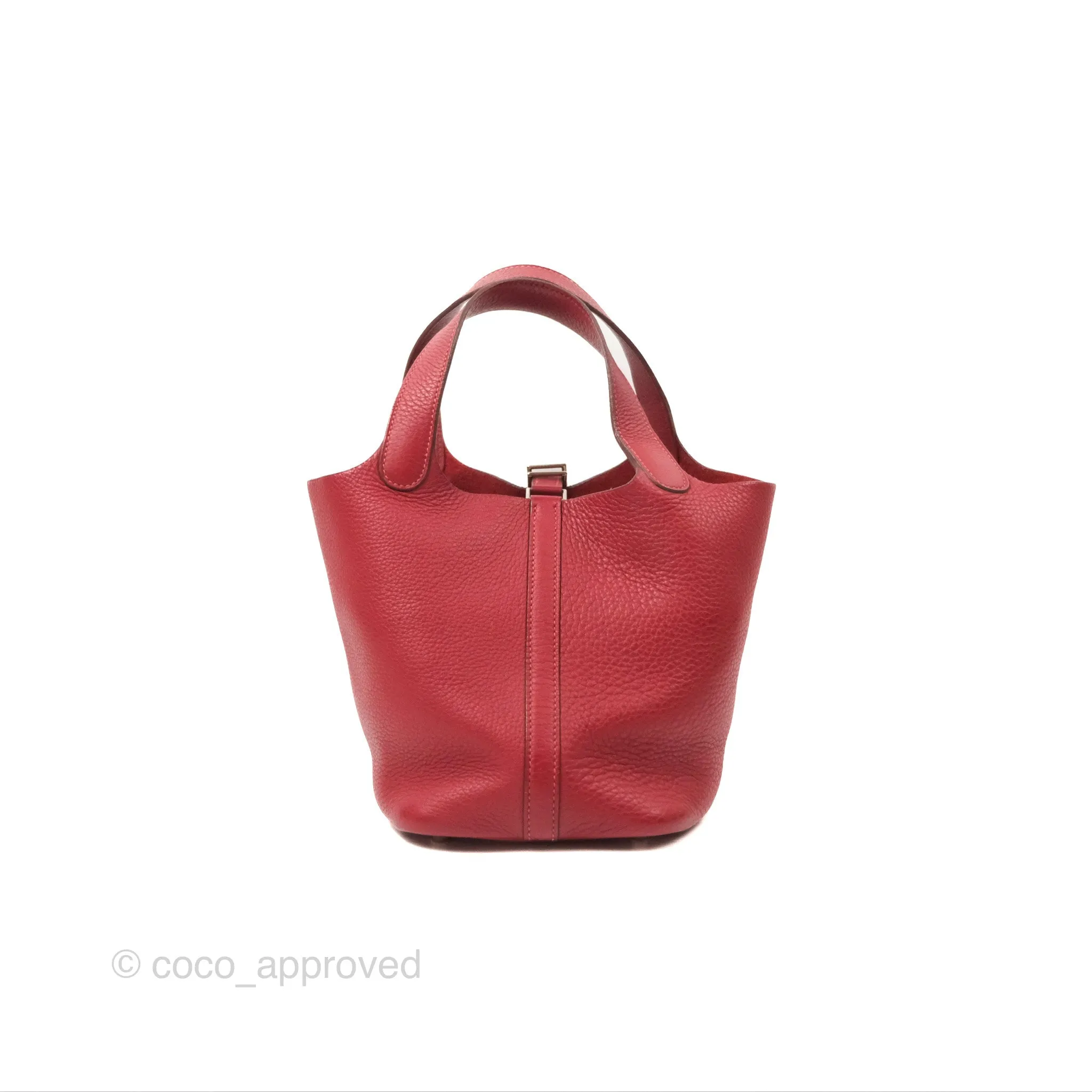 Herms Picotin 18 Rouge Clemence Palladium Hardware