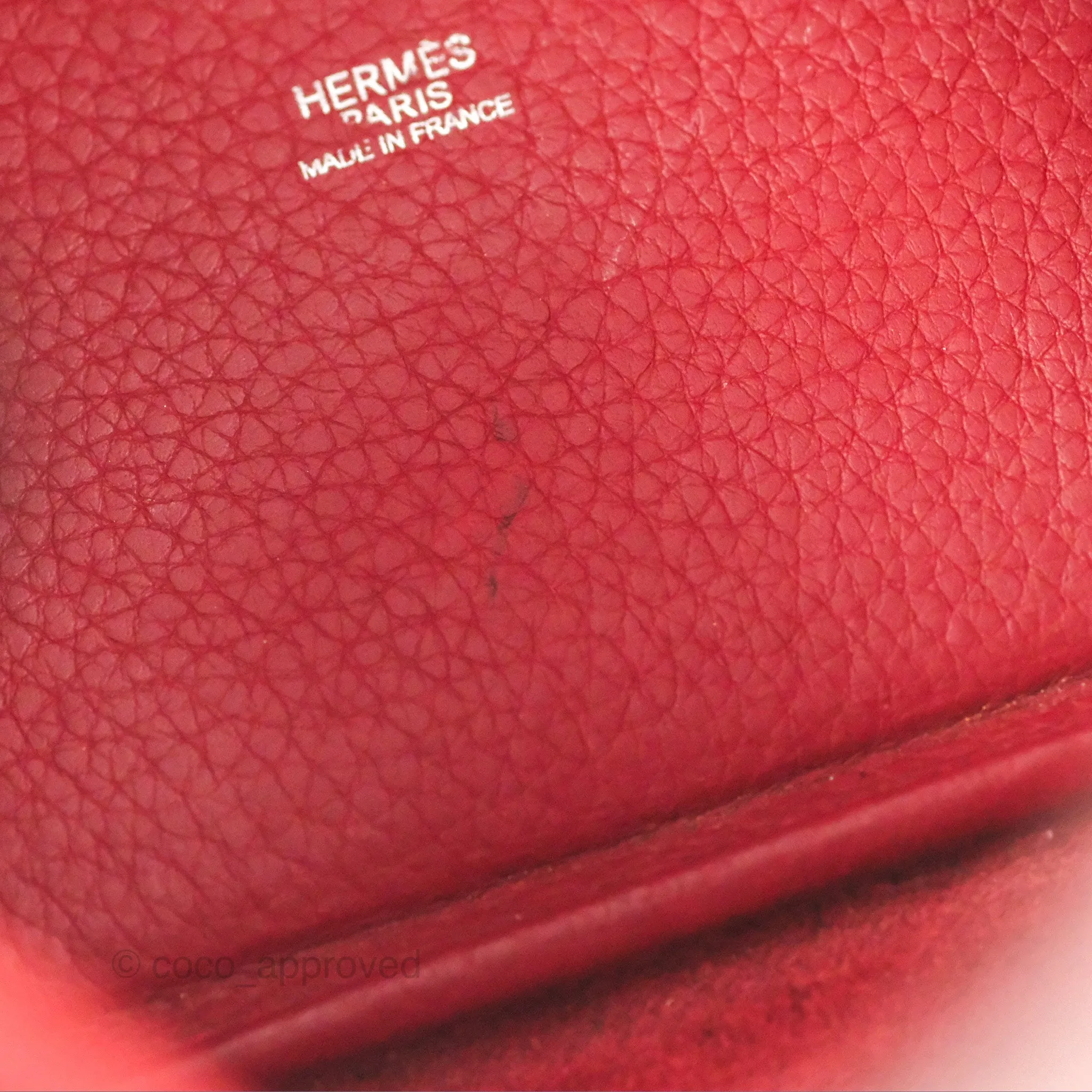 Herms Picotin 18 Rouge Clemence Palladium Hardware
