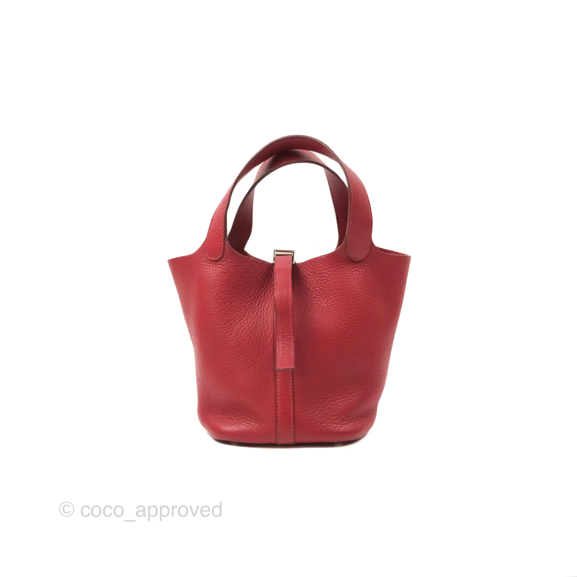 Herms Picotin 18 Rouge Clemence Palladium Hardware