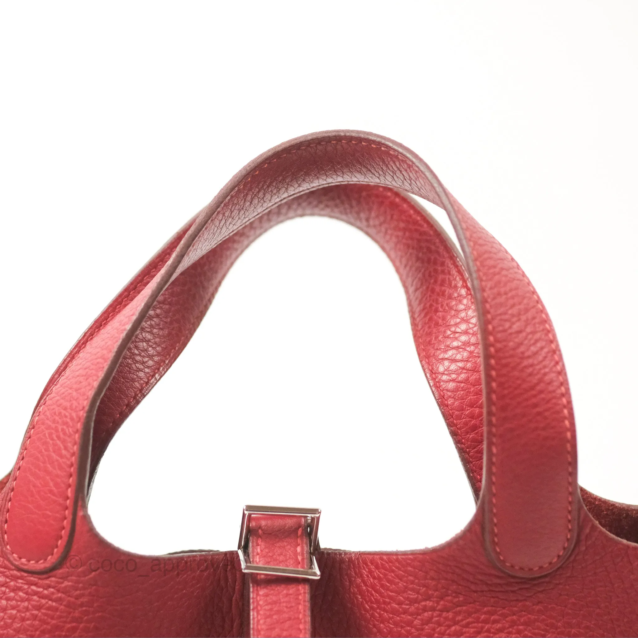 Herms Picotin 18 Rouge Clemence Palladium Hardware