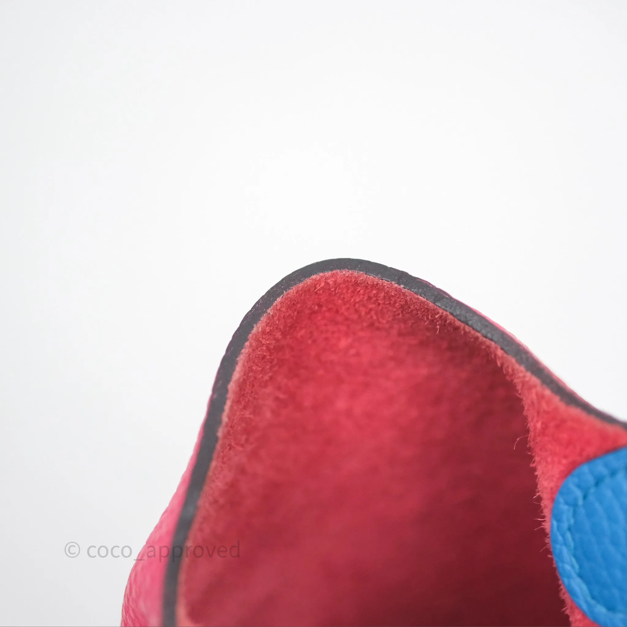 Herms Picotin 18 Rouge de Coeur S3/ Rose Extrme I6/ Bleu Zanzibar B3 Clemence Palladium Hardware