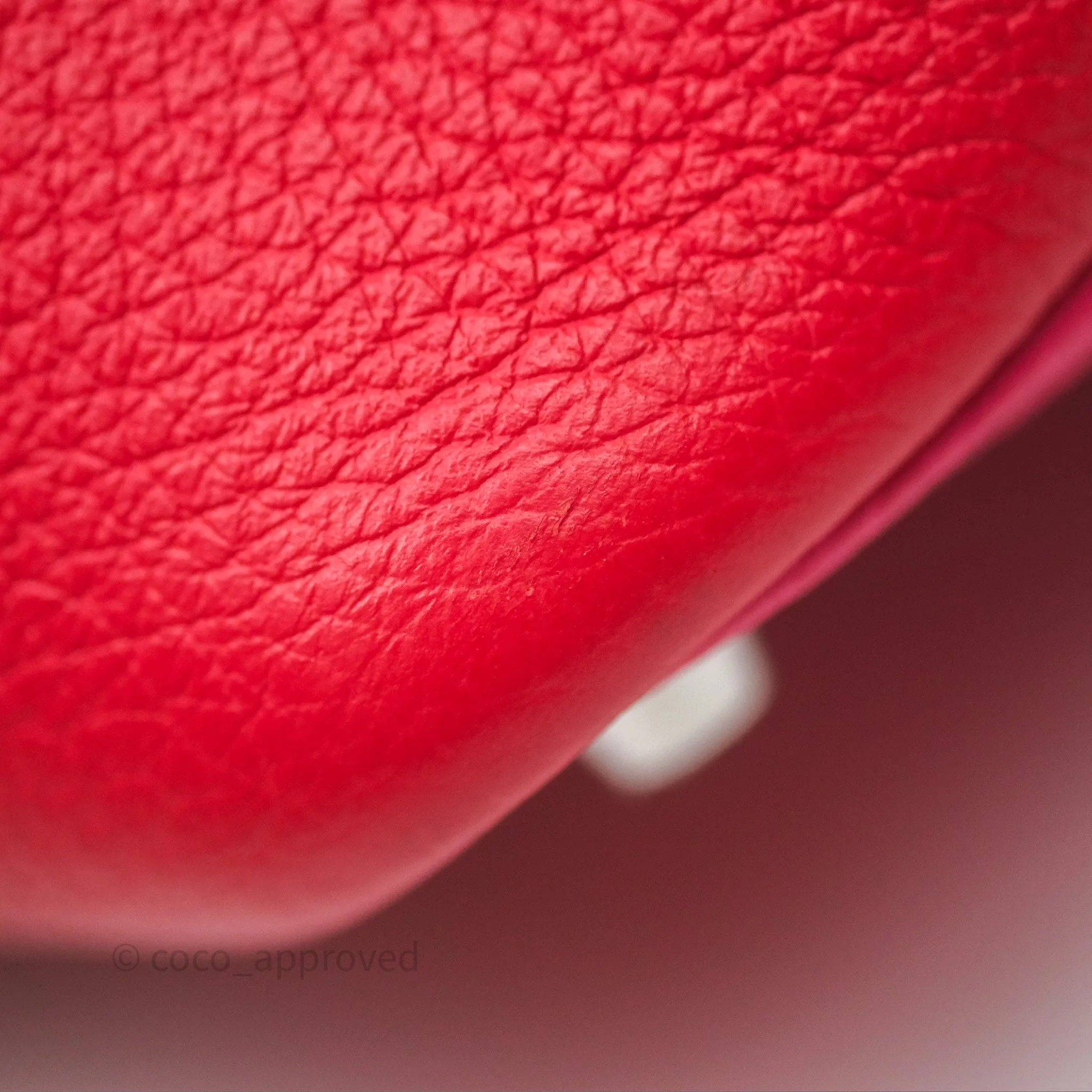 Herms Picotin 18 Rouge de Coeur S3/ Rose Extrme I6/ Bleu Zanzibar B3 Clemence Palladium Hardware