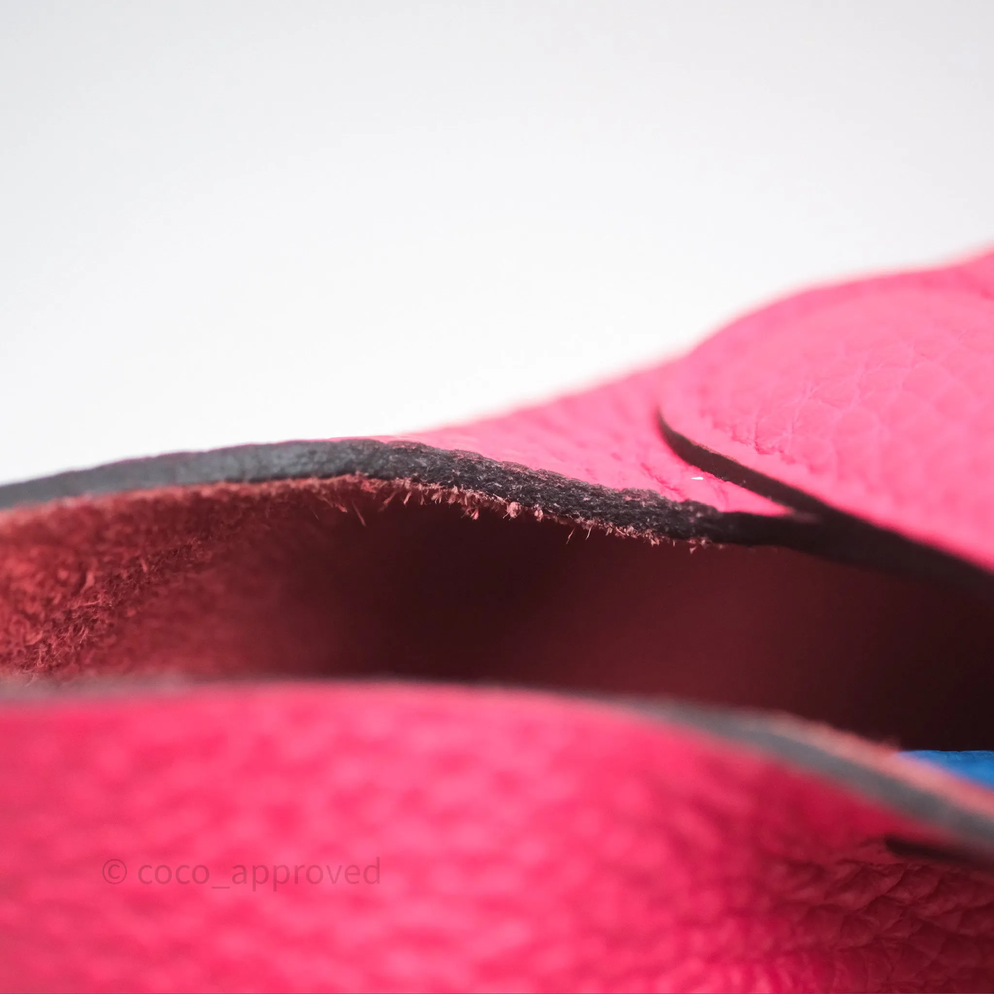 Herms Picotin 18 Rouge de Coeur S3/ Rose Extrme I6/ Bleu Zanzibar B3 Clemence Palladium Hardware