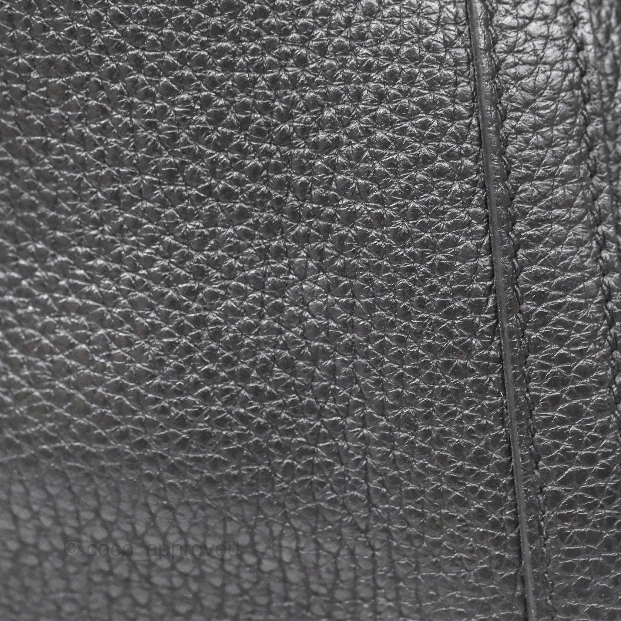 Herms Picotin 22 Black Noir 89 Clemence Gold Hardware