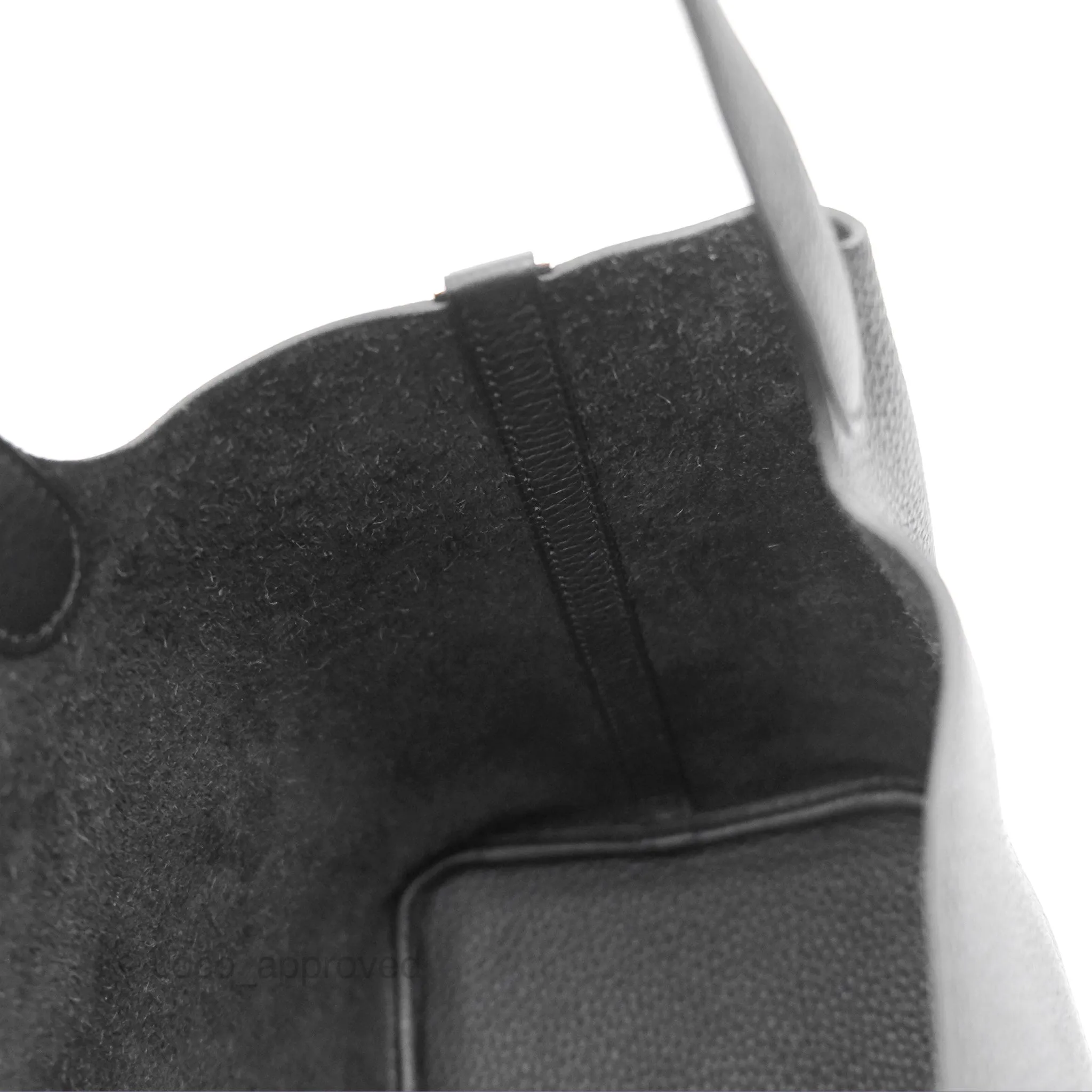 Herms Picotin 22 Black Noir 89 Clemence Palladium Hardware