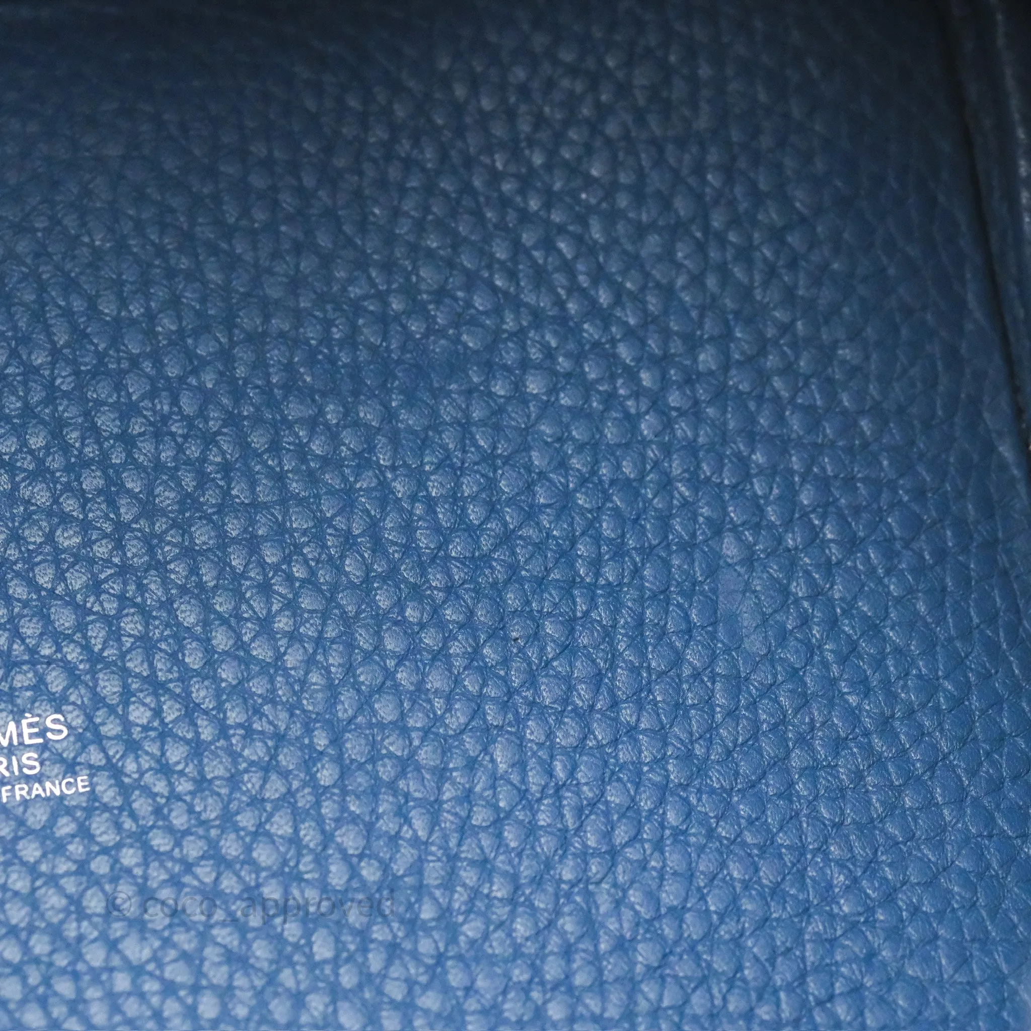 Herms Picotin 22 Bleu Agate R2 Clemence Palladium Hardware