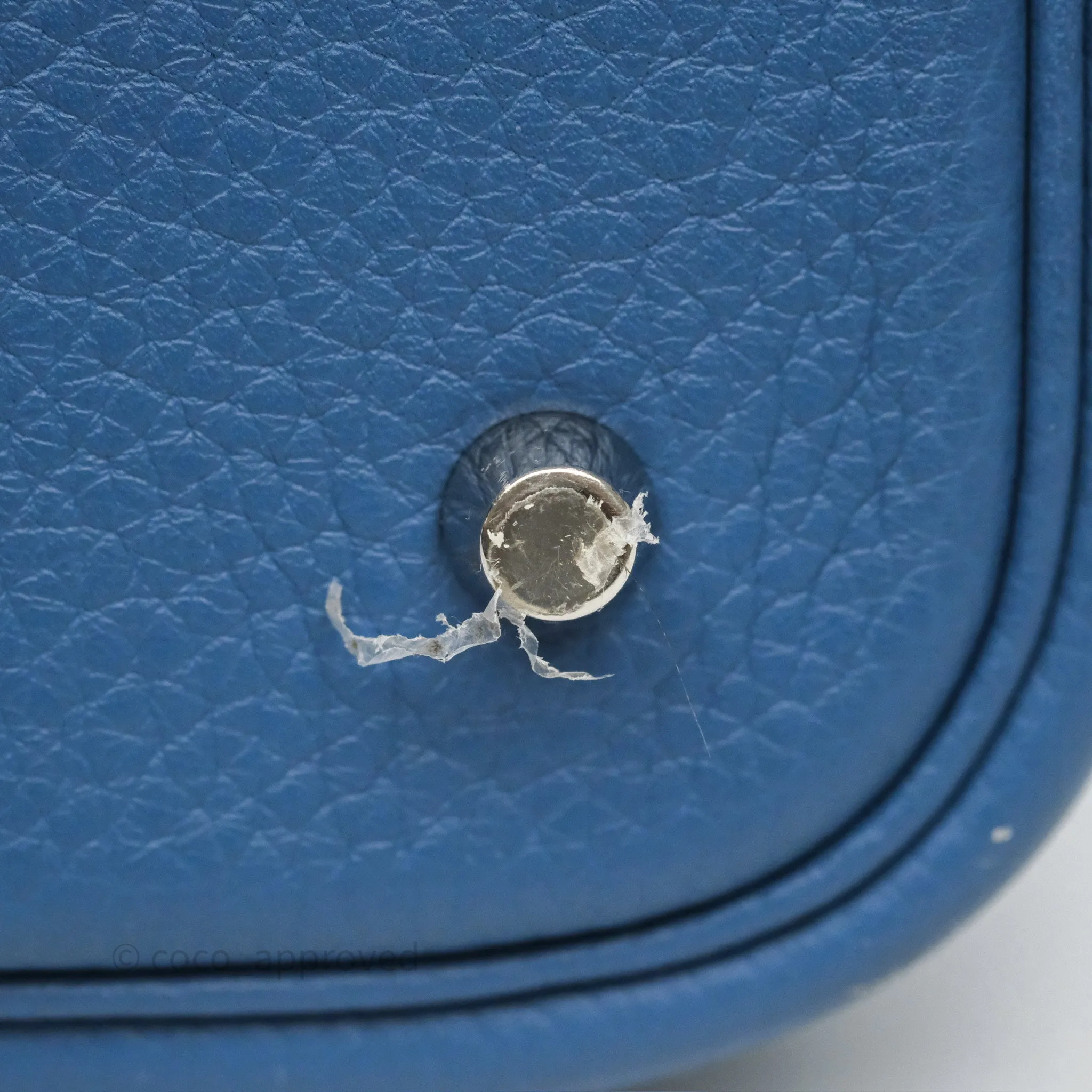 Herms Picotin 22 Bleu Agate R2 Clemence Palladium Hardware
