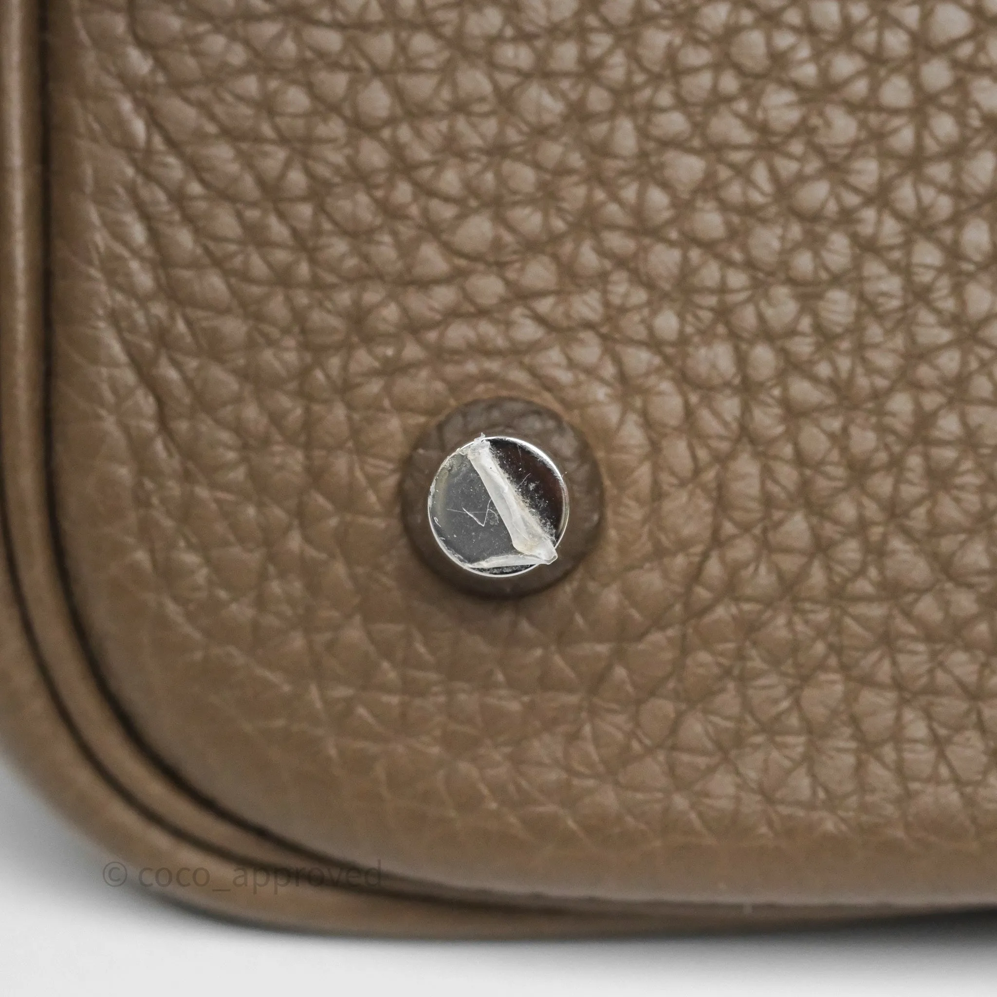 Herms Picotin 22 Etoupe Clemence Palladium Hardware