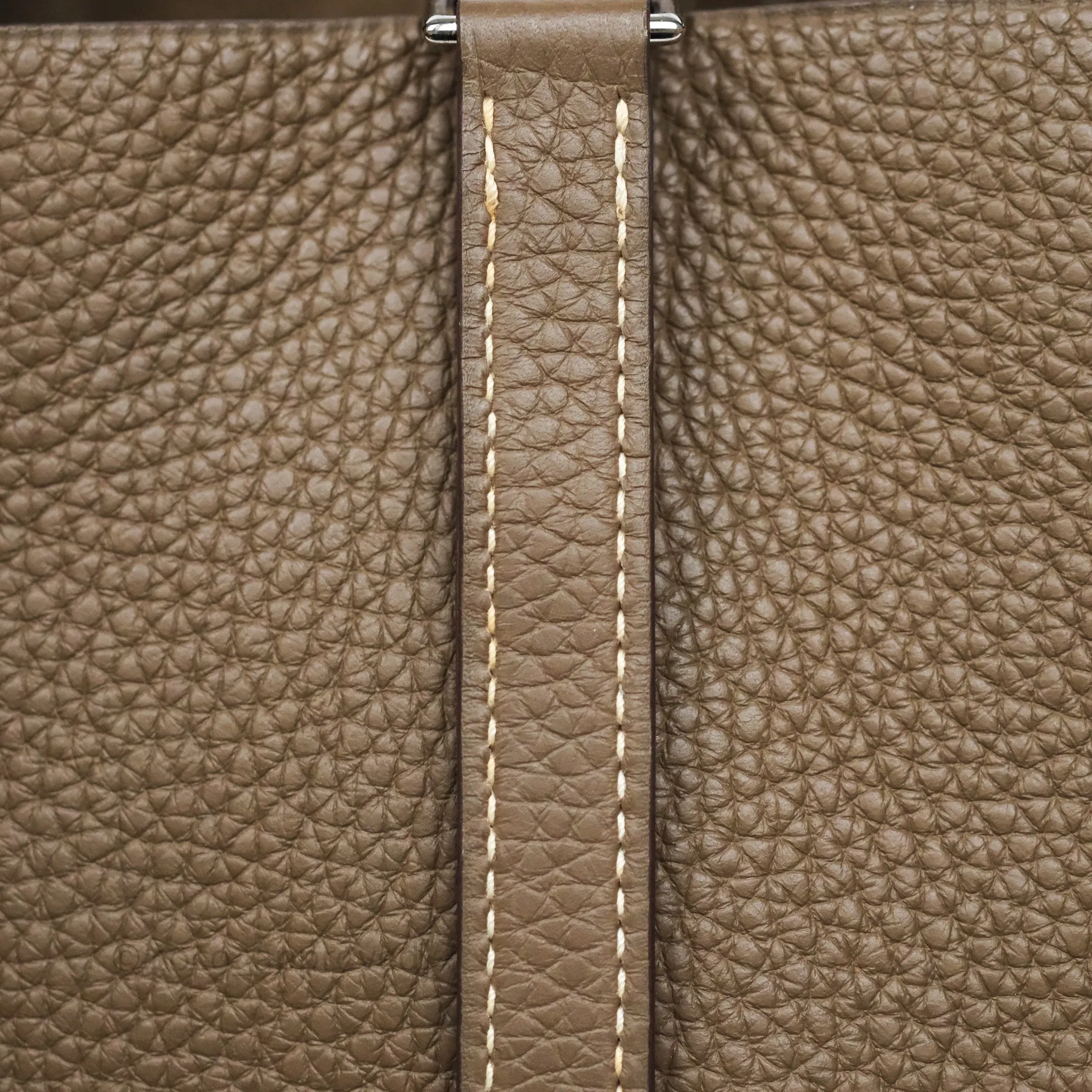 Herms Picotin 22 Etoupe Clemence Palladium Hardware