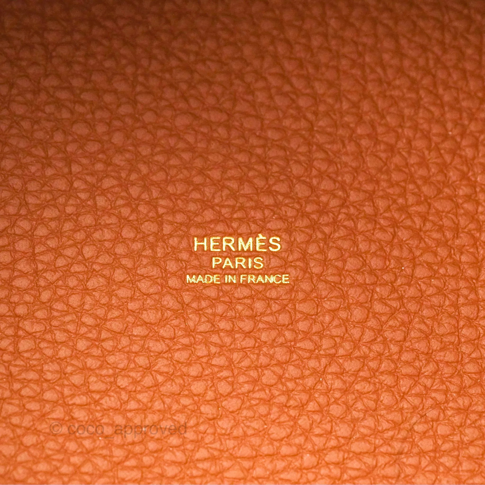 Herms Picotin 22 Gold Clemence Gold Hardware