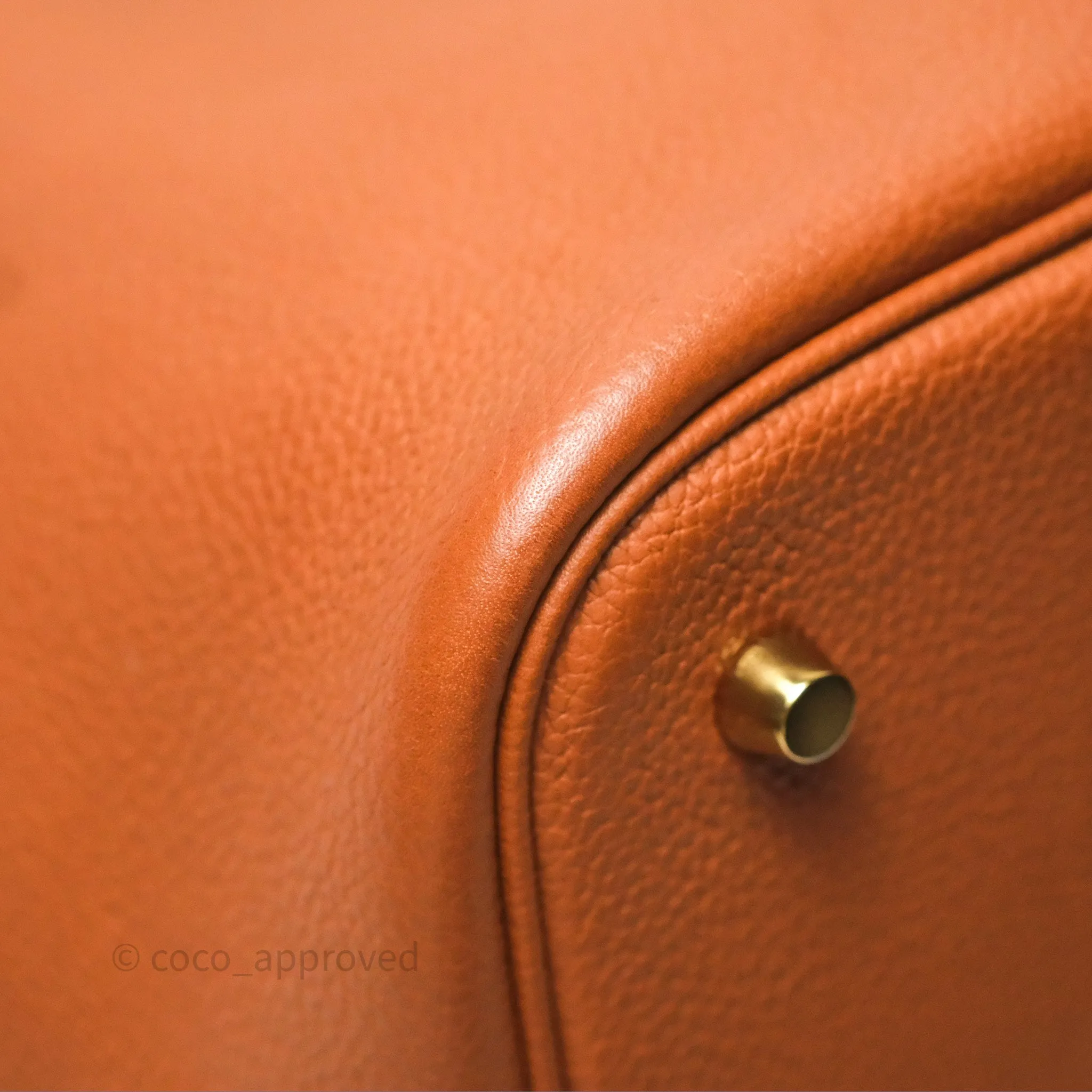 Herms Picotin 22 Gold Taurillon Maurice Gold Hardware