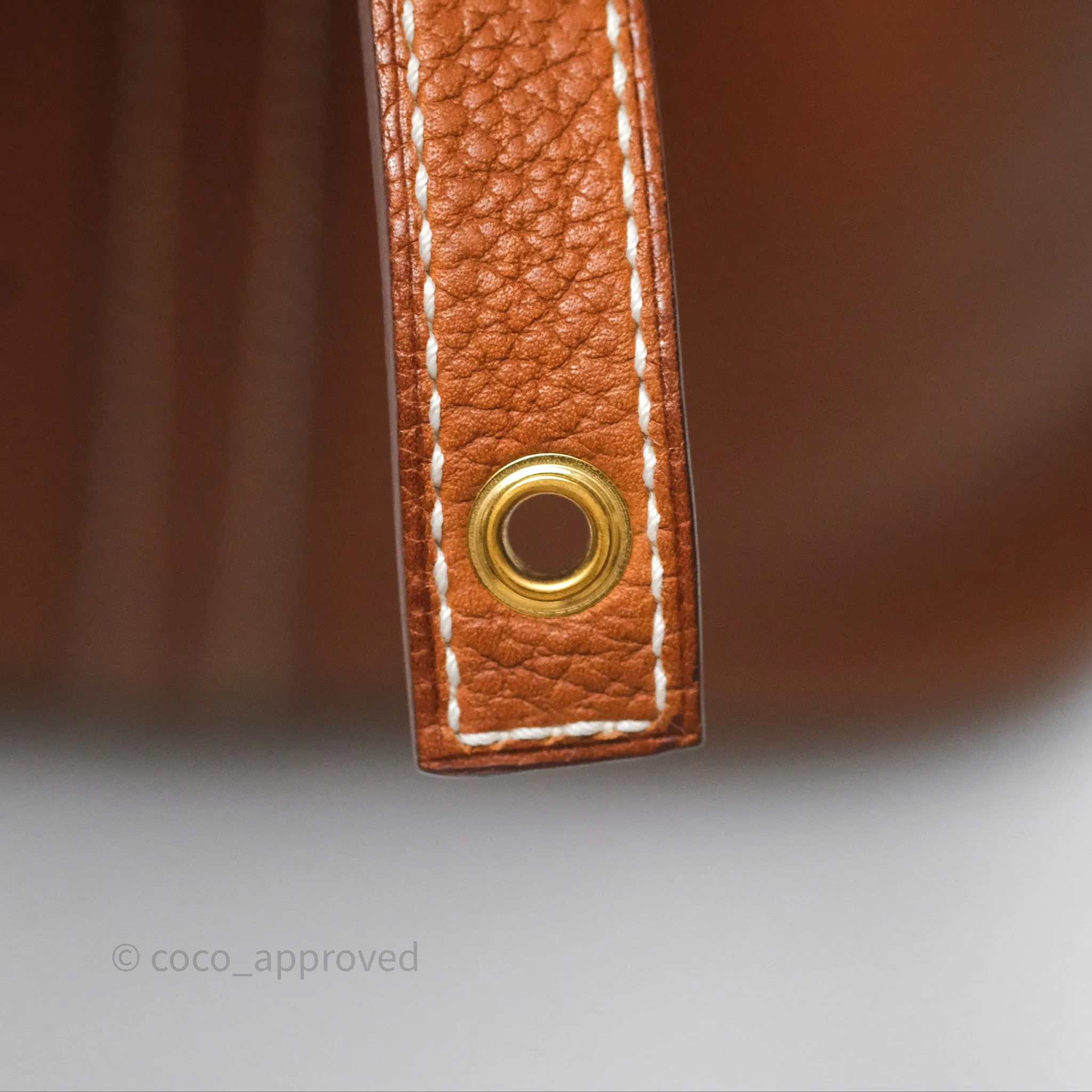 Herms Picotin 22 Gold Taurillon Maurice Gold Hardware