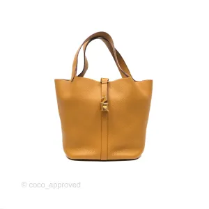 Herms Picotin 22 Sesame 2S Clemence Gold Hardware