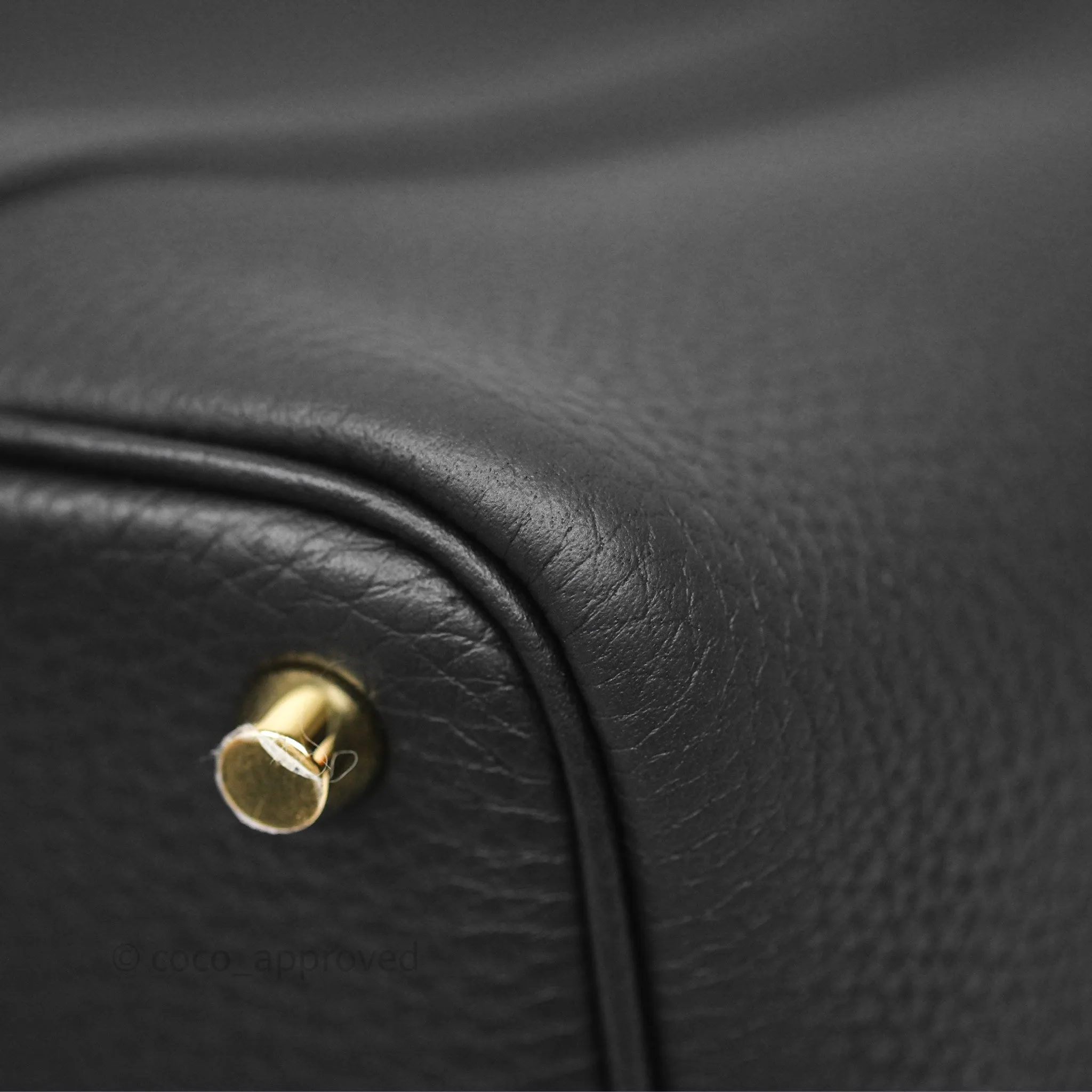 Herms Picotin Lock 18 Black Noir 89 Taurillon Clemence Gold Hardware