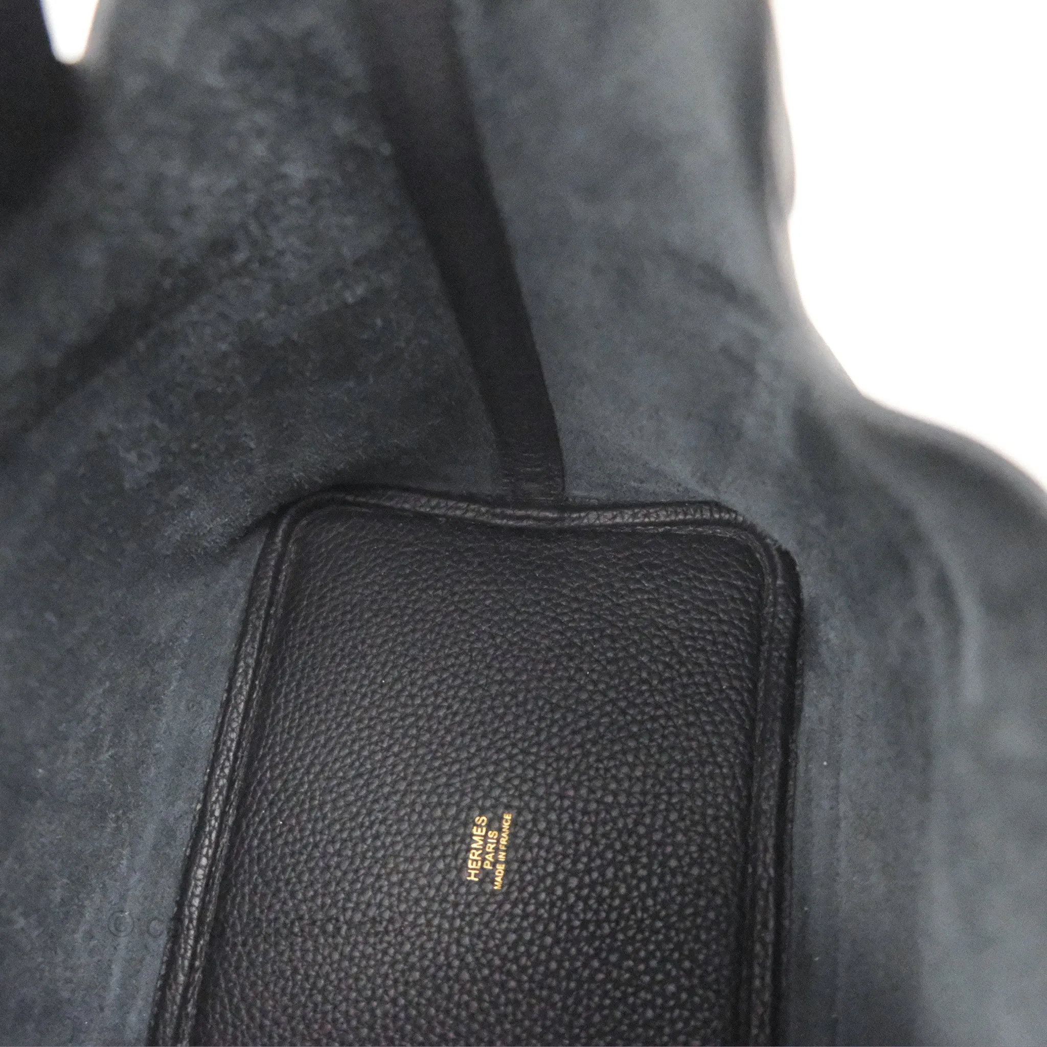 Herms Picotin Lock 18 Black Noir 89 Taurillon Clemence Gold Hardware