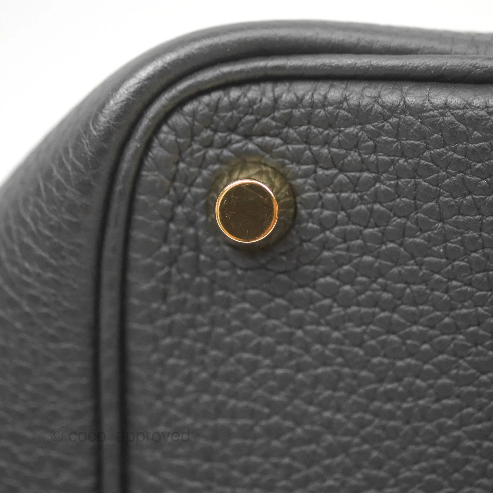 Herms Picotin Lock 18 Black Noir 89 Taurillon Clemence Gold Hardware