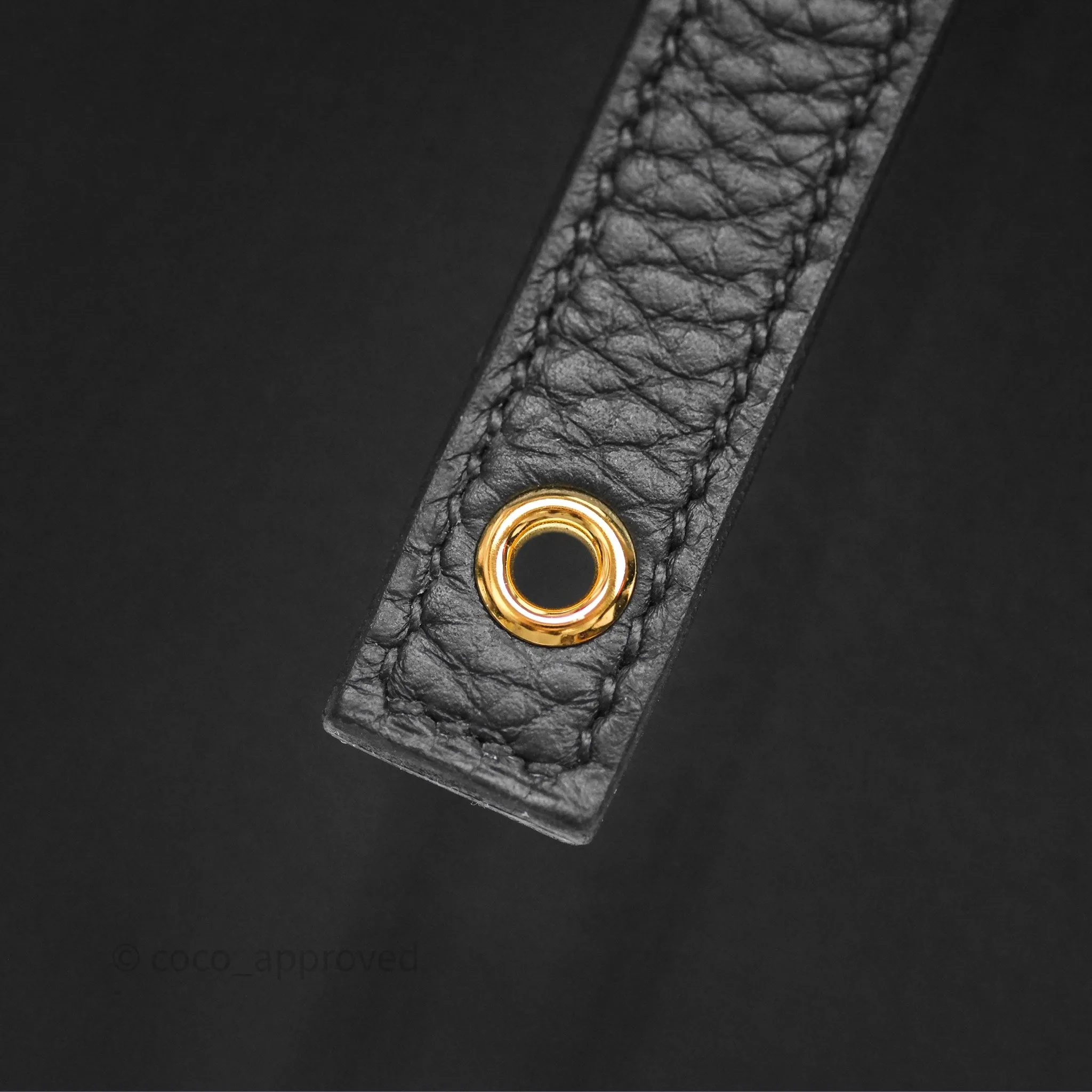Herms Picotin Lock 18 Black Noir 89 Taurillon Clemence Gold Hardware