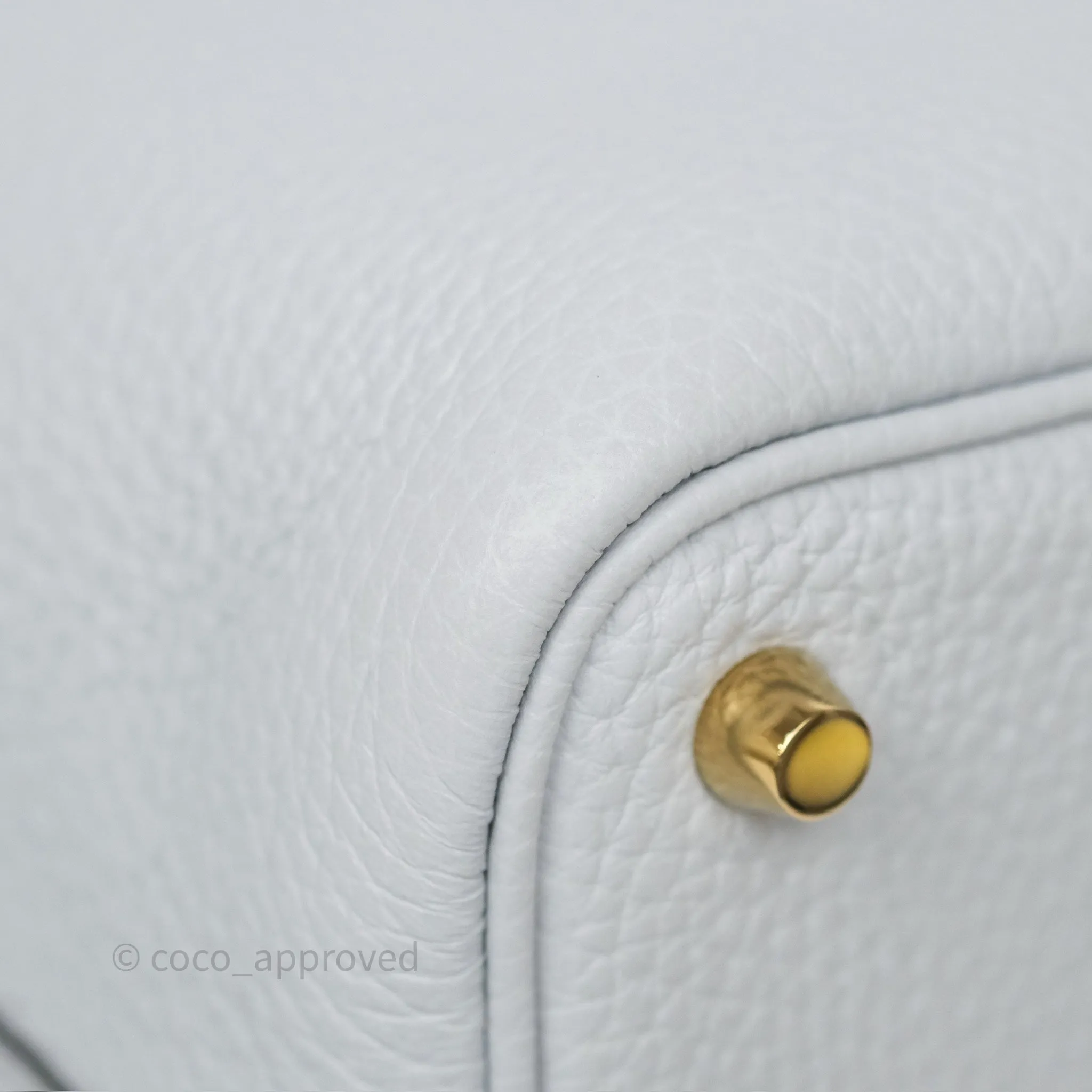 Herms Picotin Lock 18 Bleu Pale 08 Clemence Gold Hardware