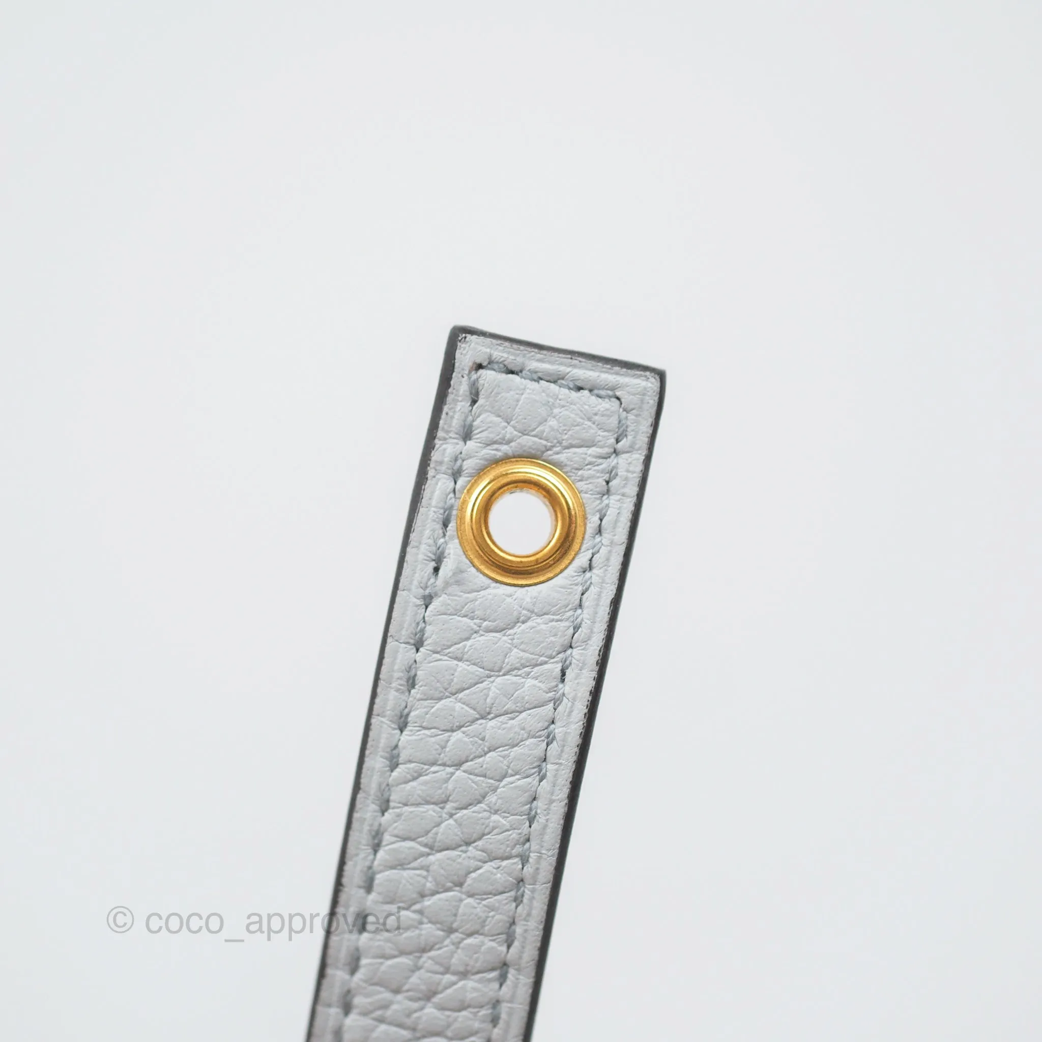 Herms Picotin Lock 18 Bleu Pale 08 Clemence Gold Hardware