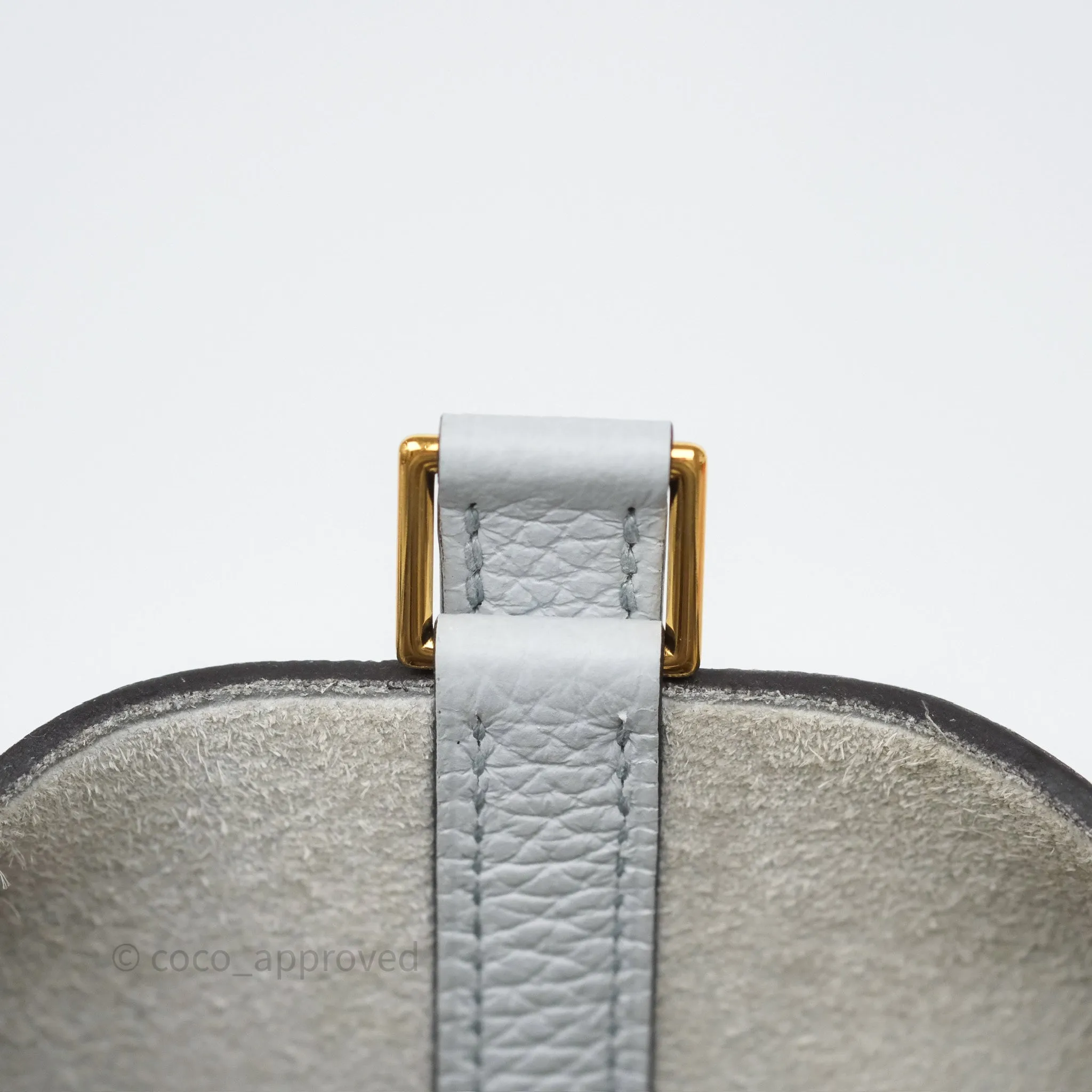 Herms Picotin Lock 18 Bleu Pale 08 Clemence Gold Hardware