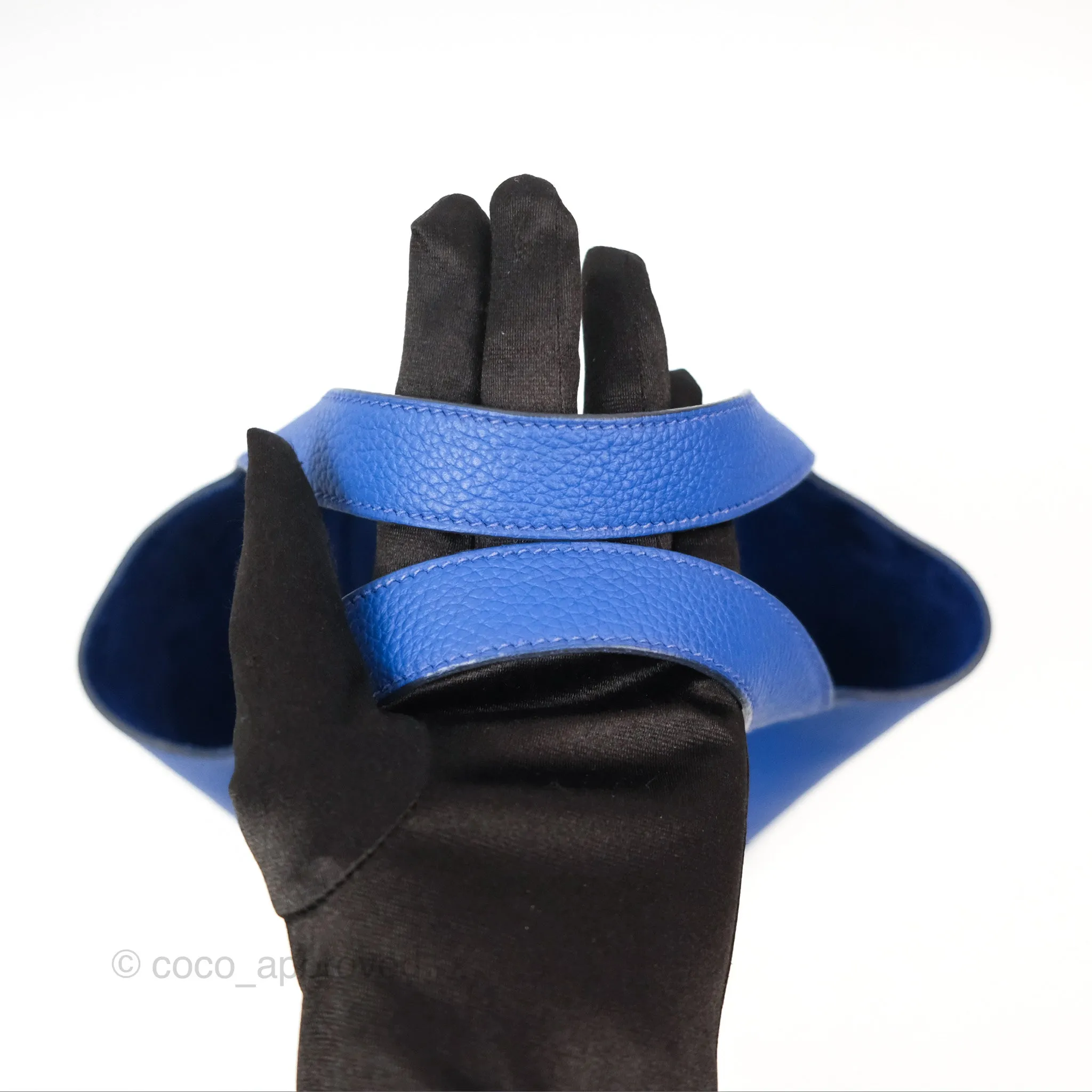 Herms Picotin Lock 18 Bleu Royal Taurillon Maurice TM Gold Hardware