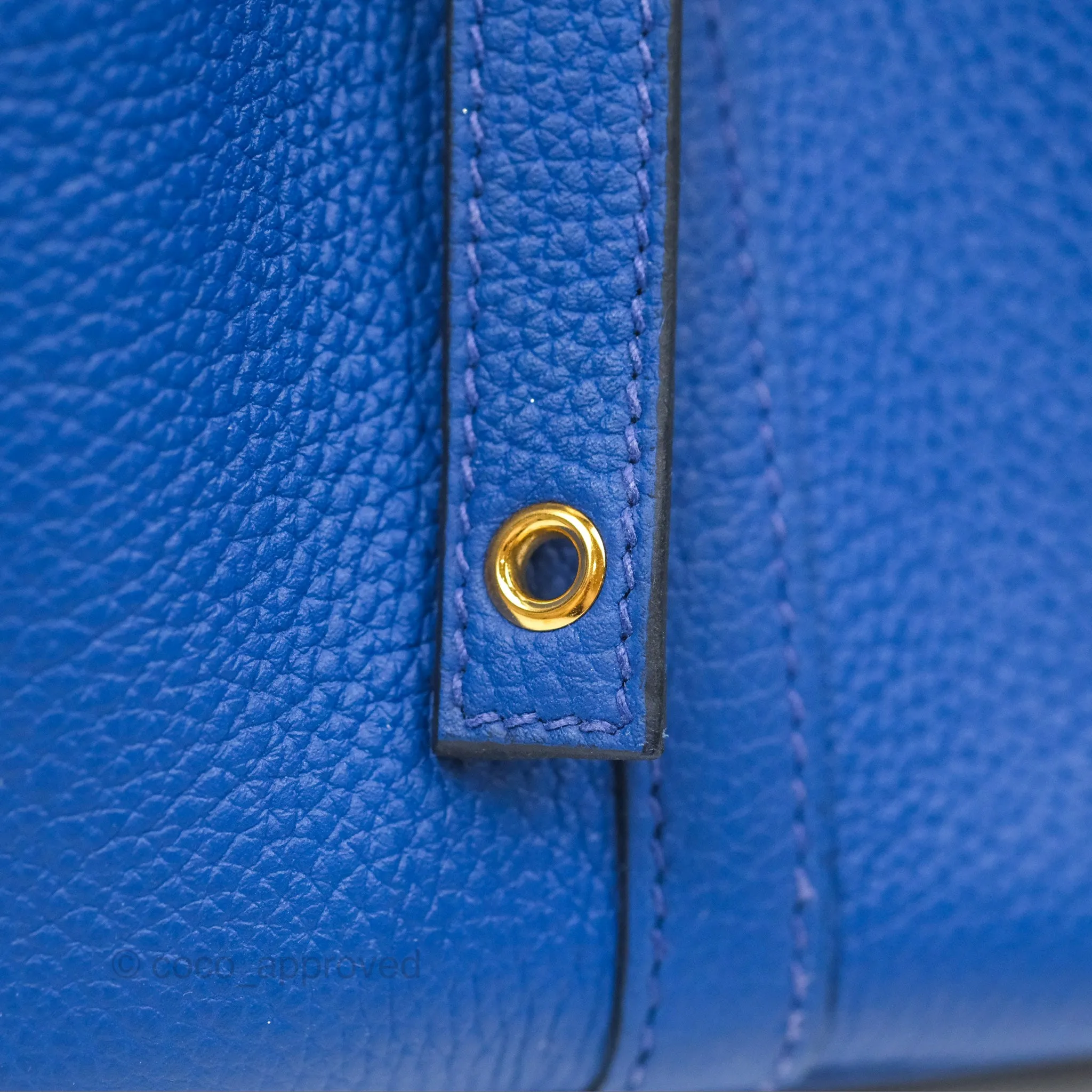 Herms Picotin Lock 18 Bleu Royal Taurillon Maurice TM Gold Hardware