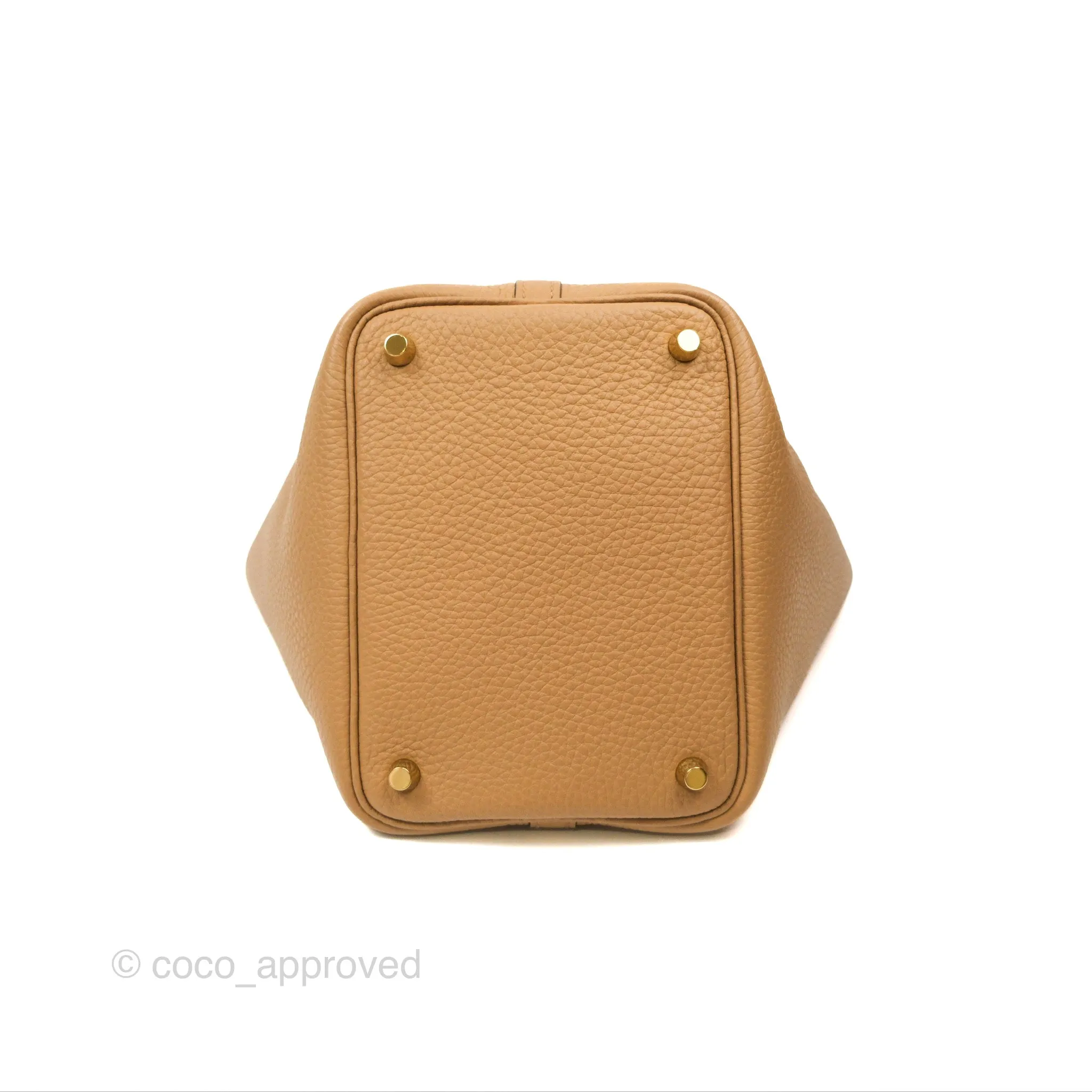 Herms Picotin Lock 18 Chai 0M Taurillon Clemence Gold Hardware