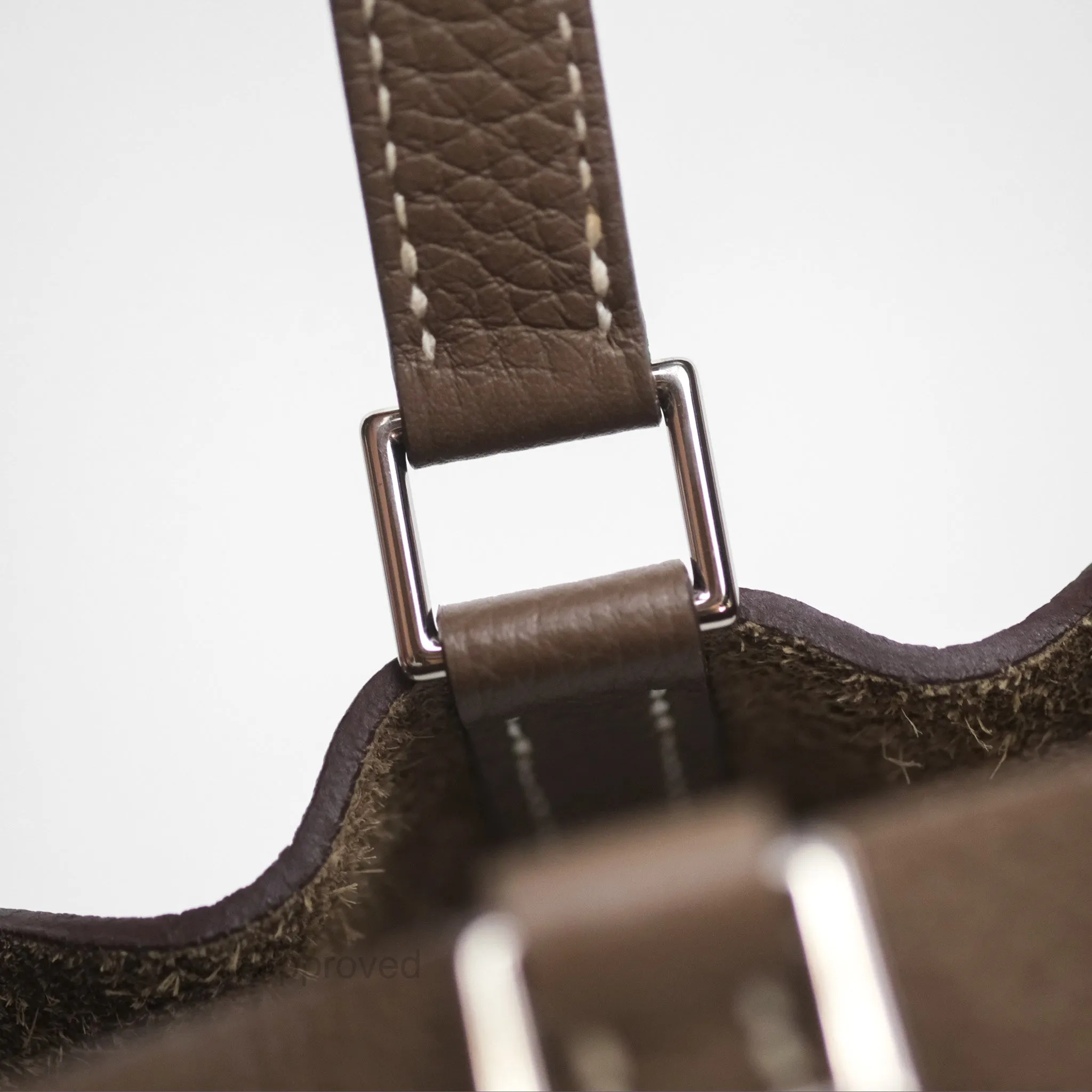 Herms Picotin Lock 18 Etoupe 18 Clemence Palladium Hardware