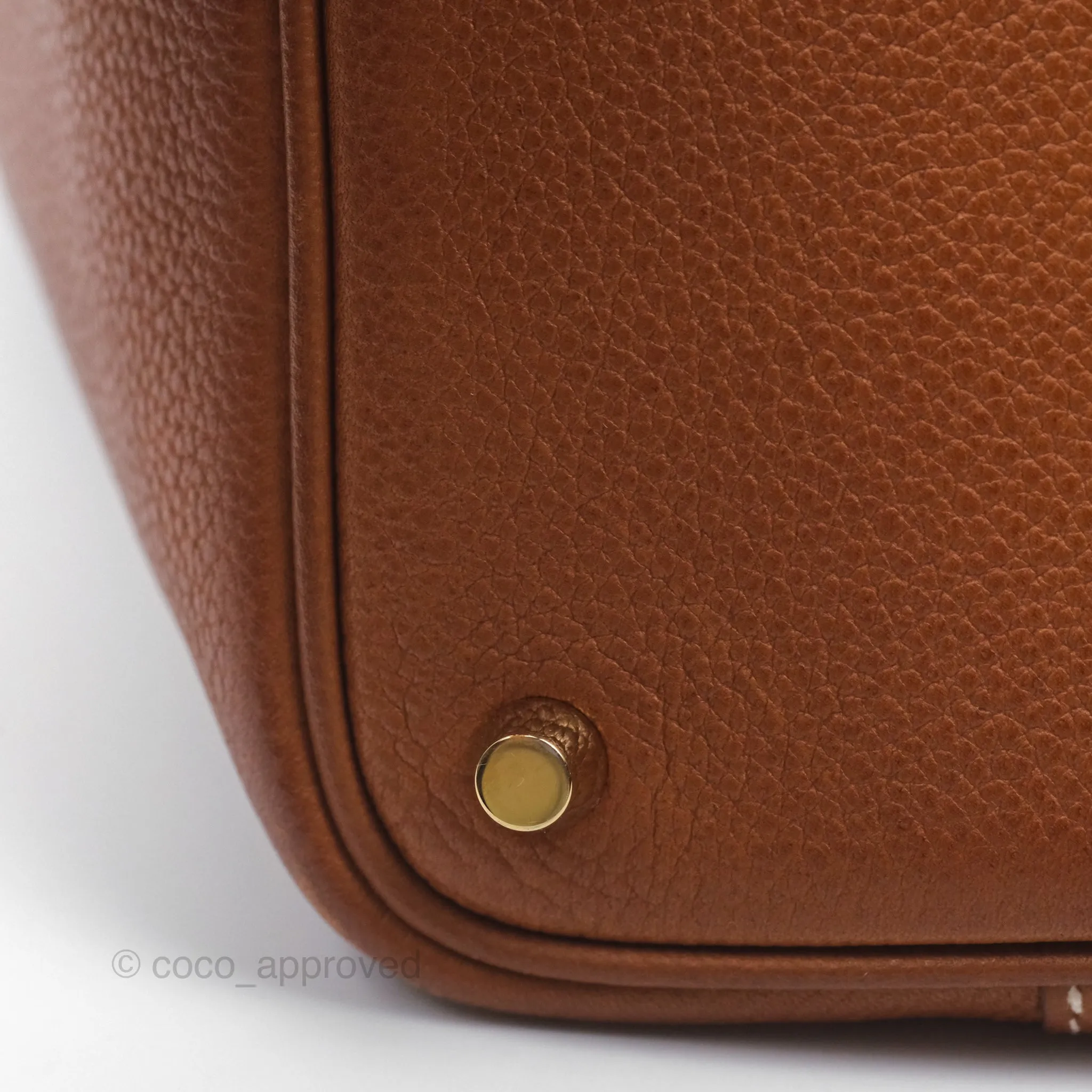 Herms Picotin Lock 18 Fauve 34 Barenia Gold Hardware