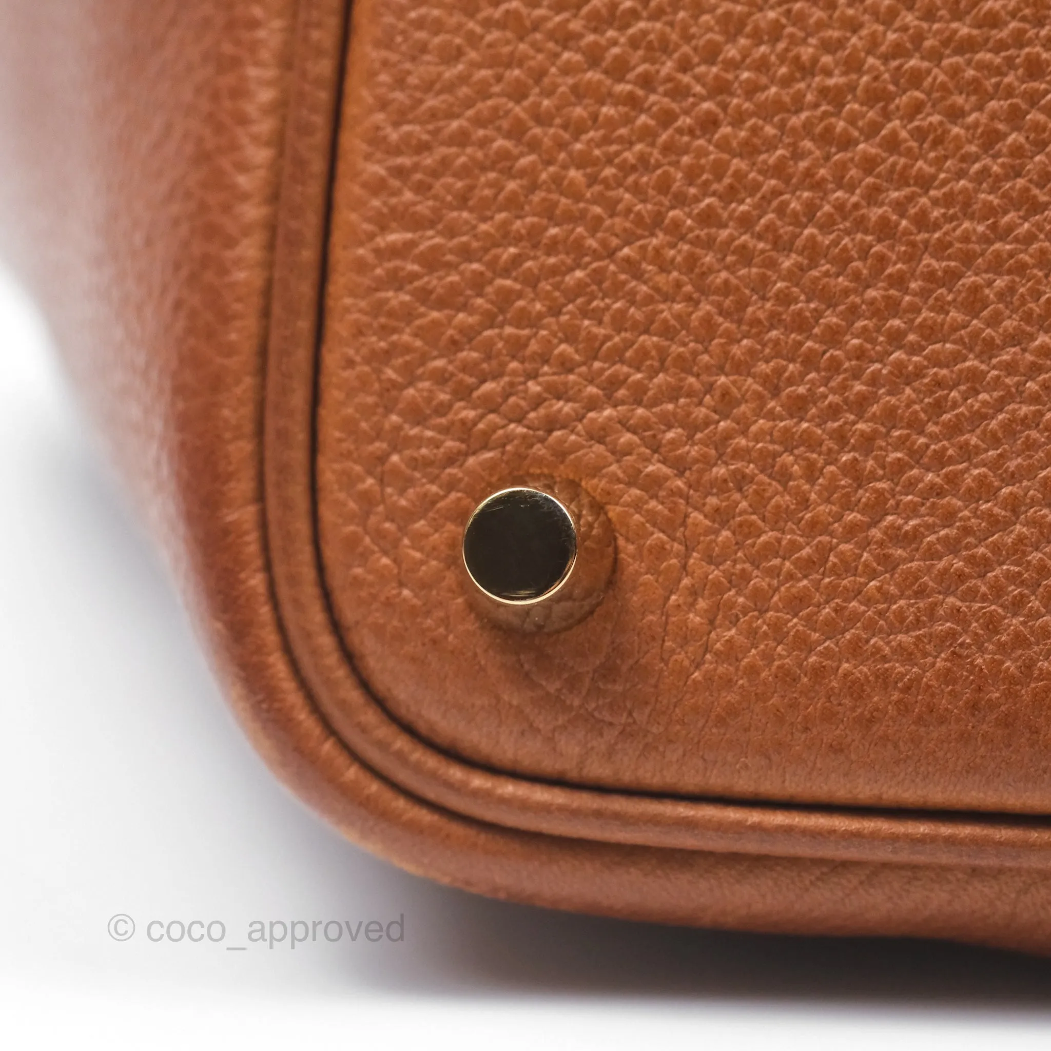 Herms Picotin Lock 18 Fauve 34 Barenia Gold Hardware