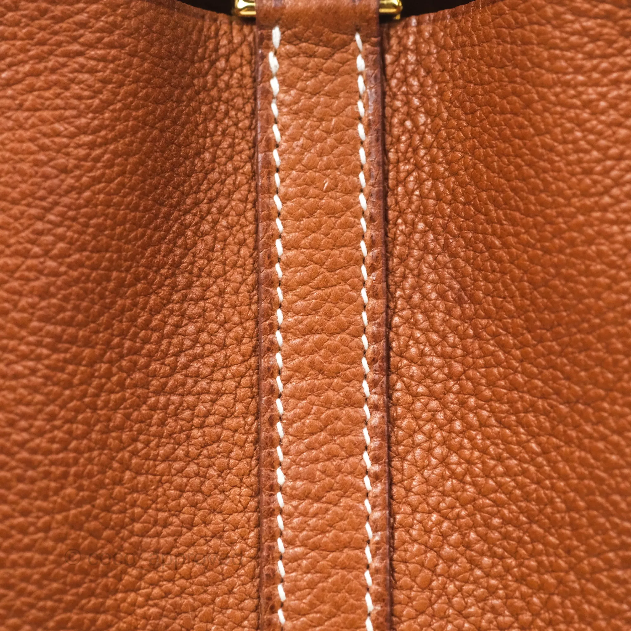 Herms Picotin Lock 18 Fauve 34 Barenia Gold Hardware
