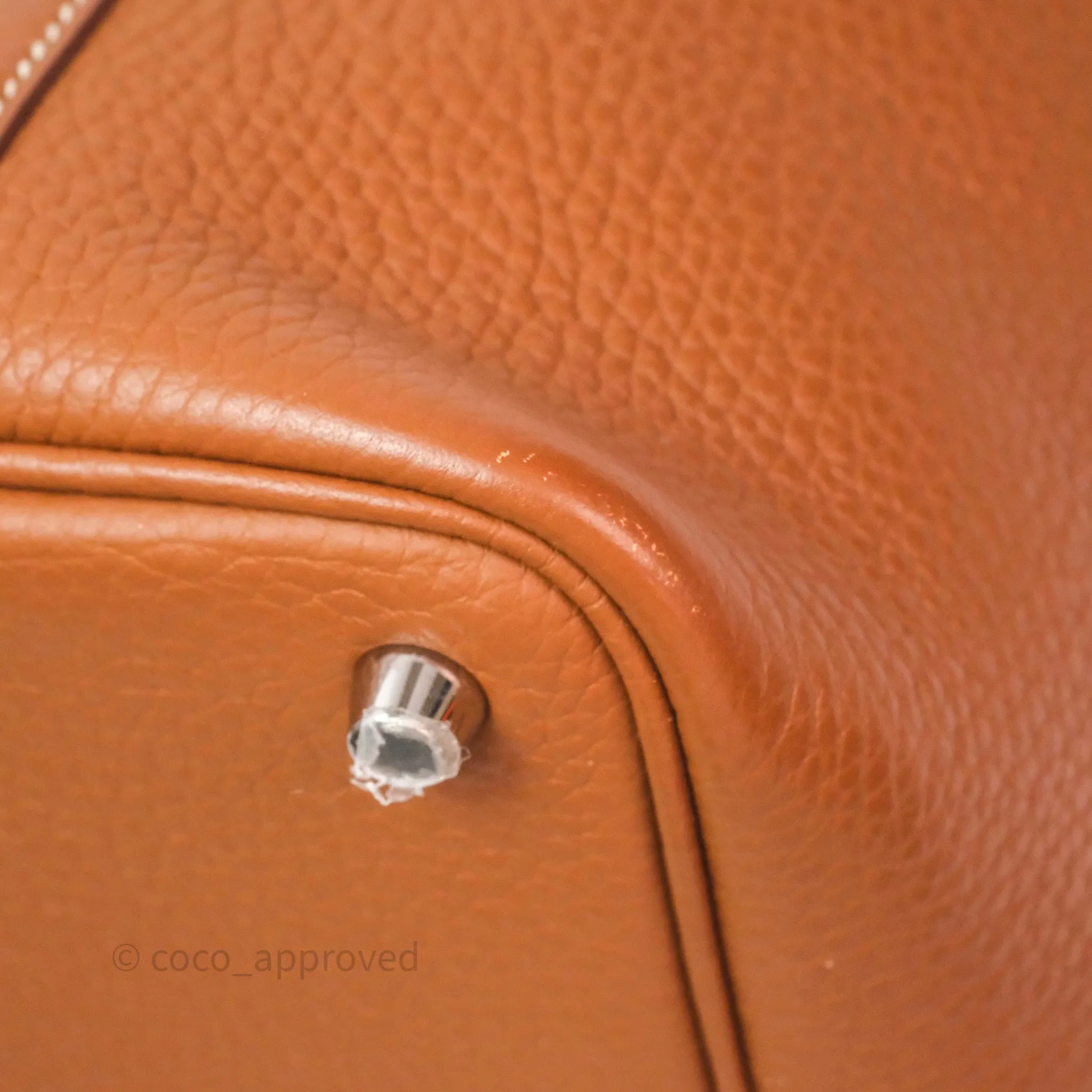 Herms Picotin Lock 18 Gold 37 Clemence Palladium Hardware