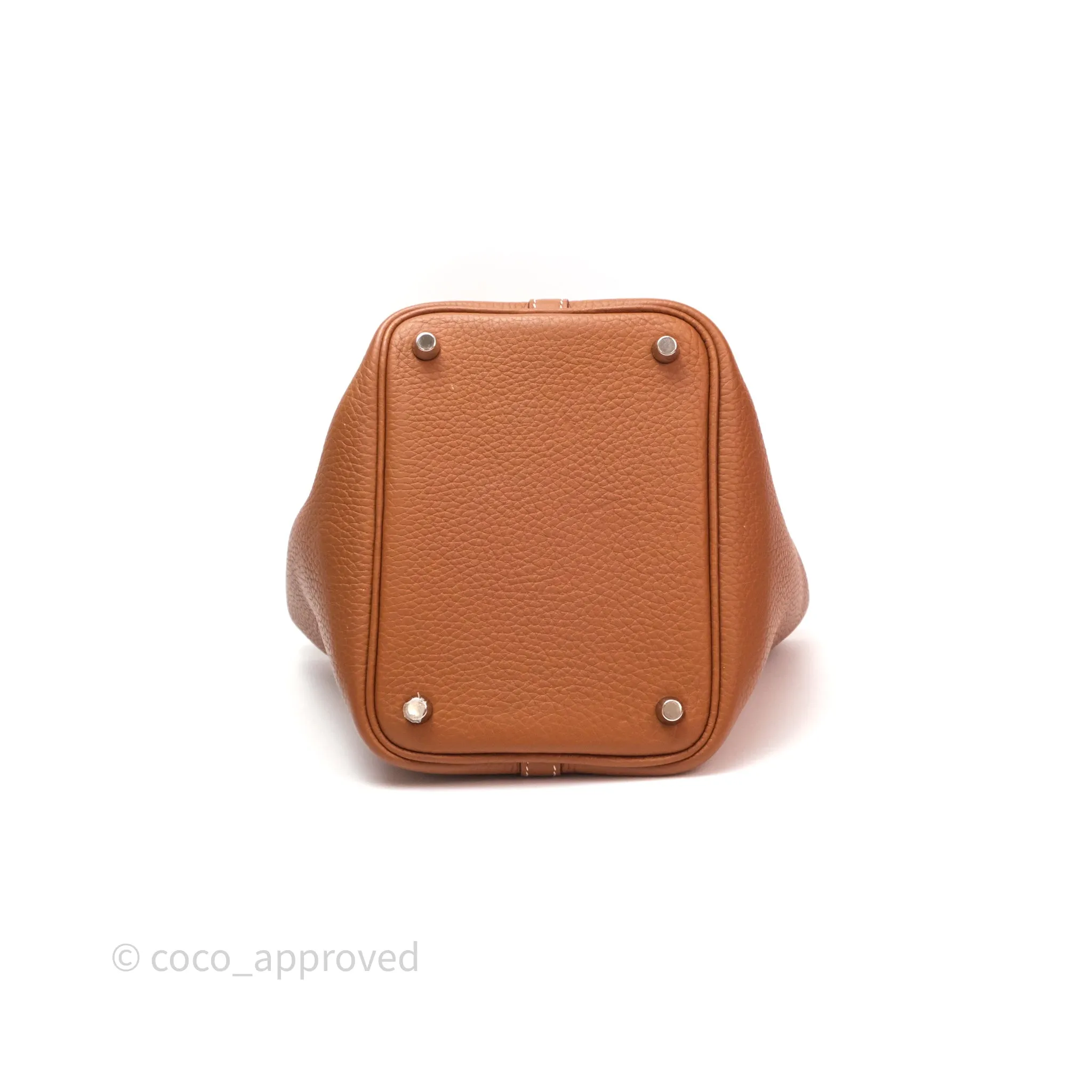 Herms Picotin Lock 18 Gold 37 Clemence Palladium Hardware