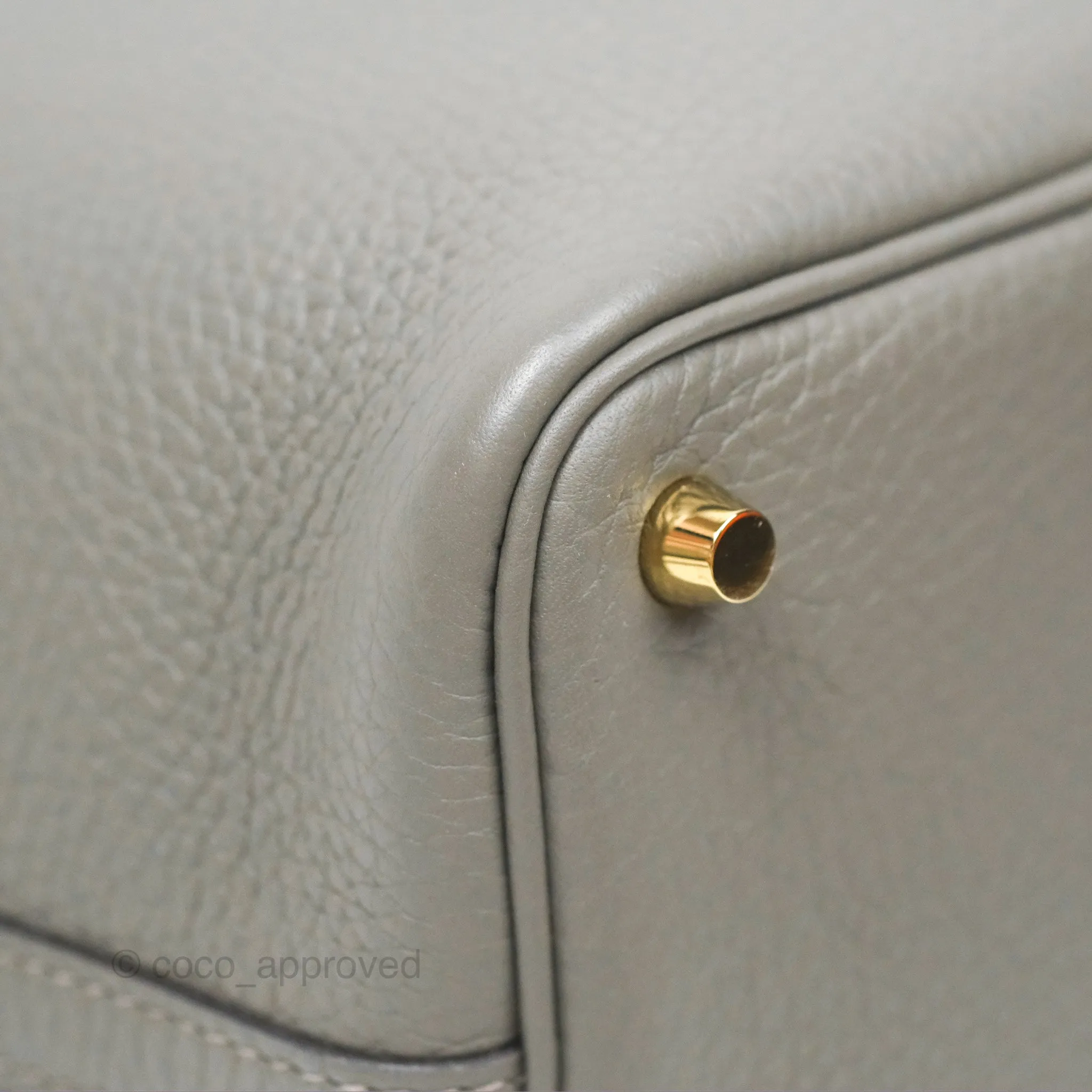 Herms Picotin Lock 18 Gris Meyer 0L Clemence Gold Hardware