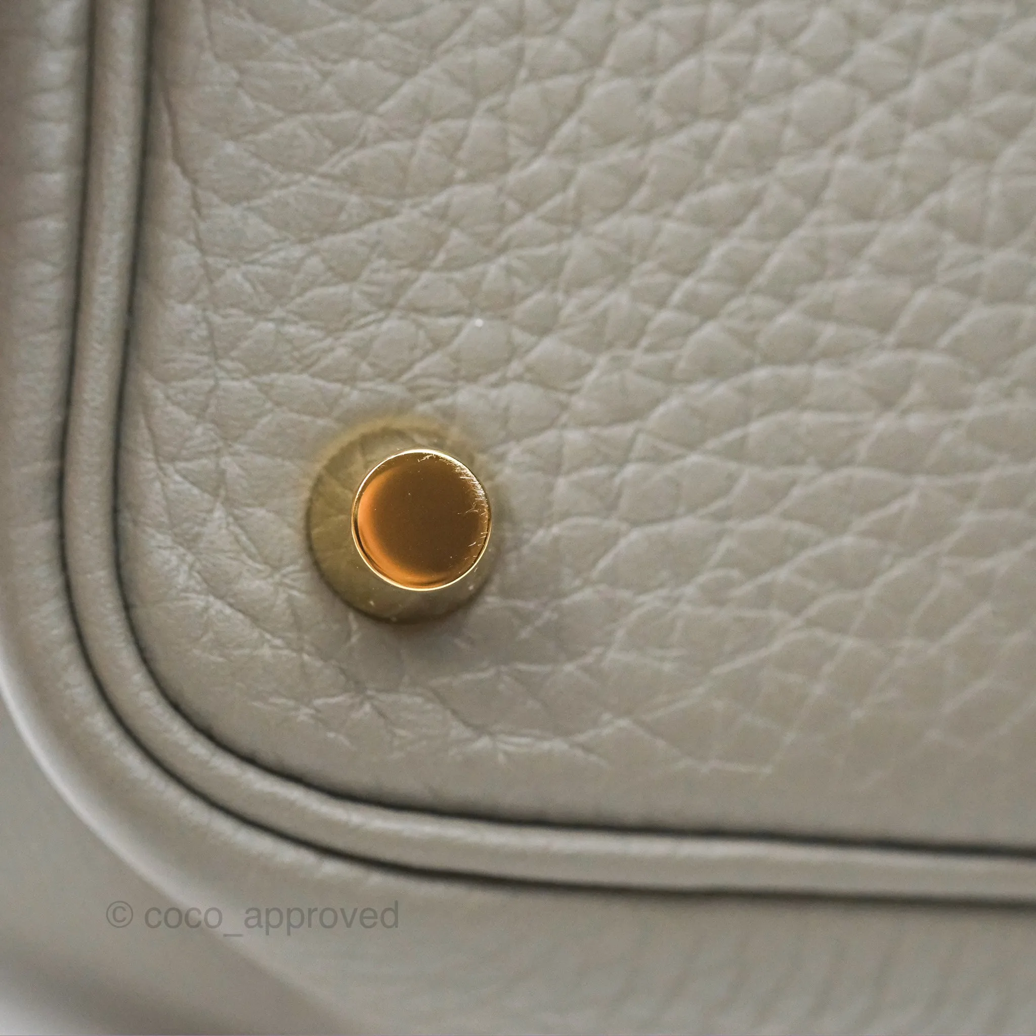 Herms Picotin Lock 18 Gris Meyer 0L Clemence Gold Hardware