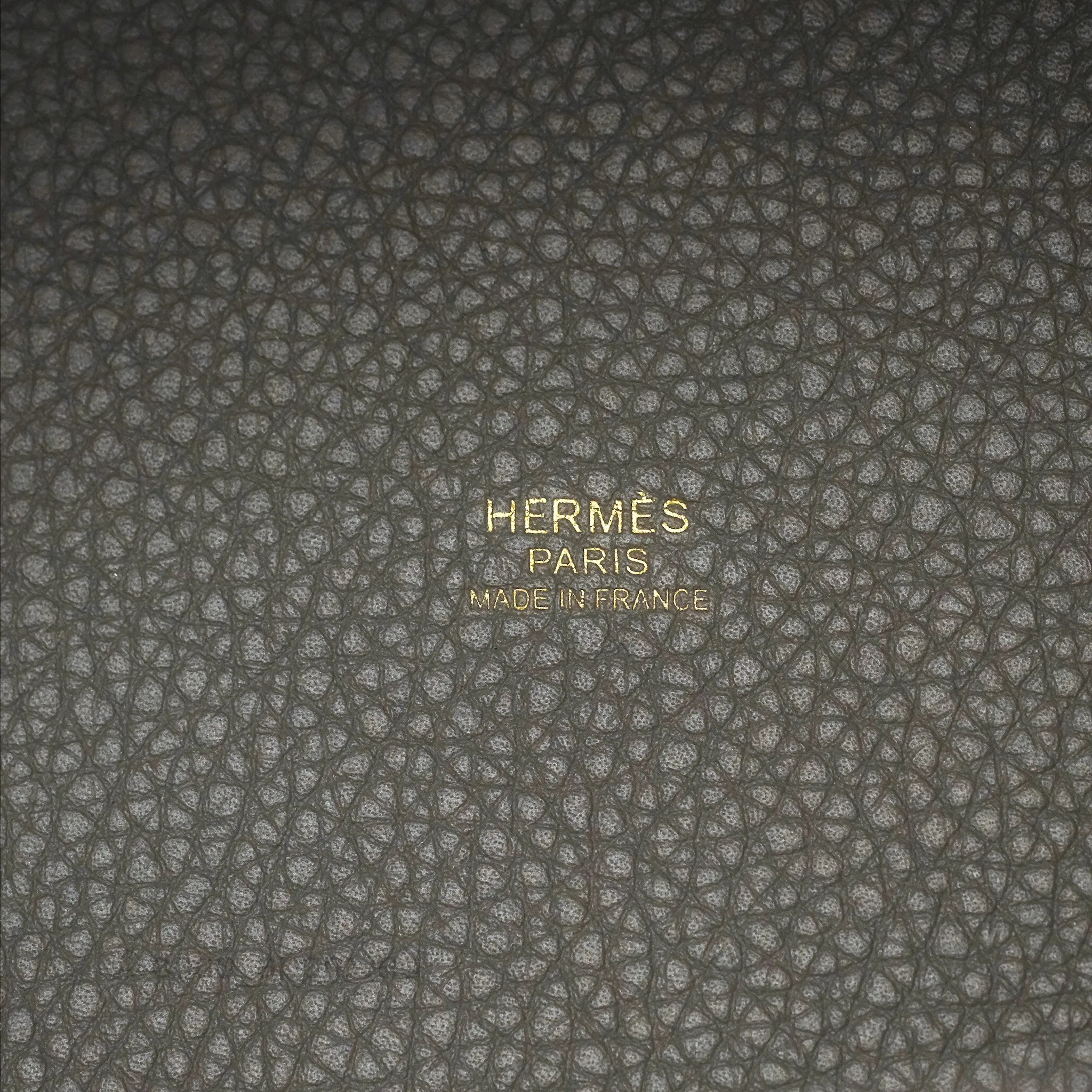 Herms Picotin Lock 18 Gris Meyer 0L Clemence Gold Hardware