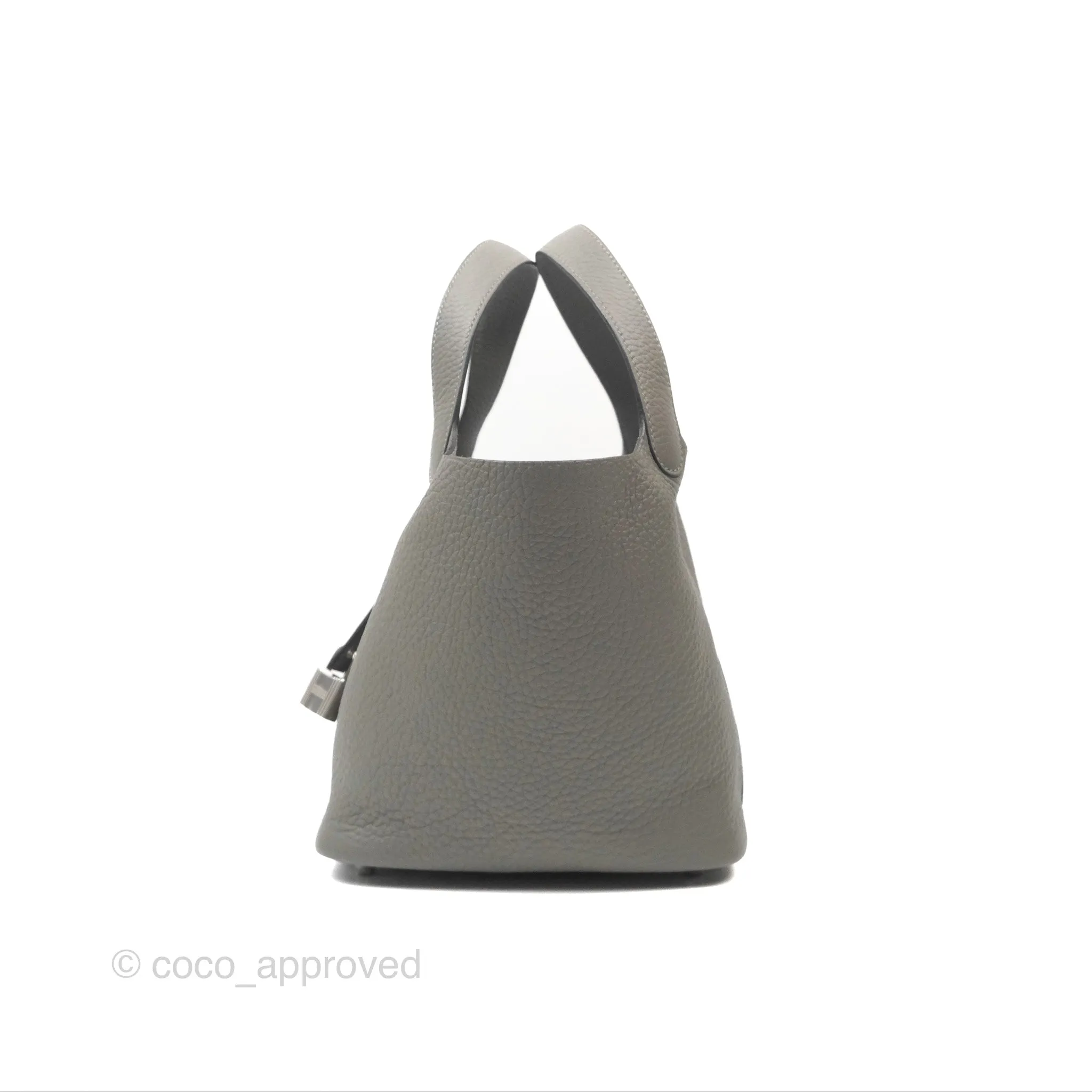 Herms Picotin Lock 18 Gris Meyer 0L Clemence Palladium Hardware