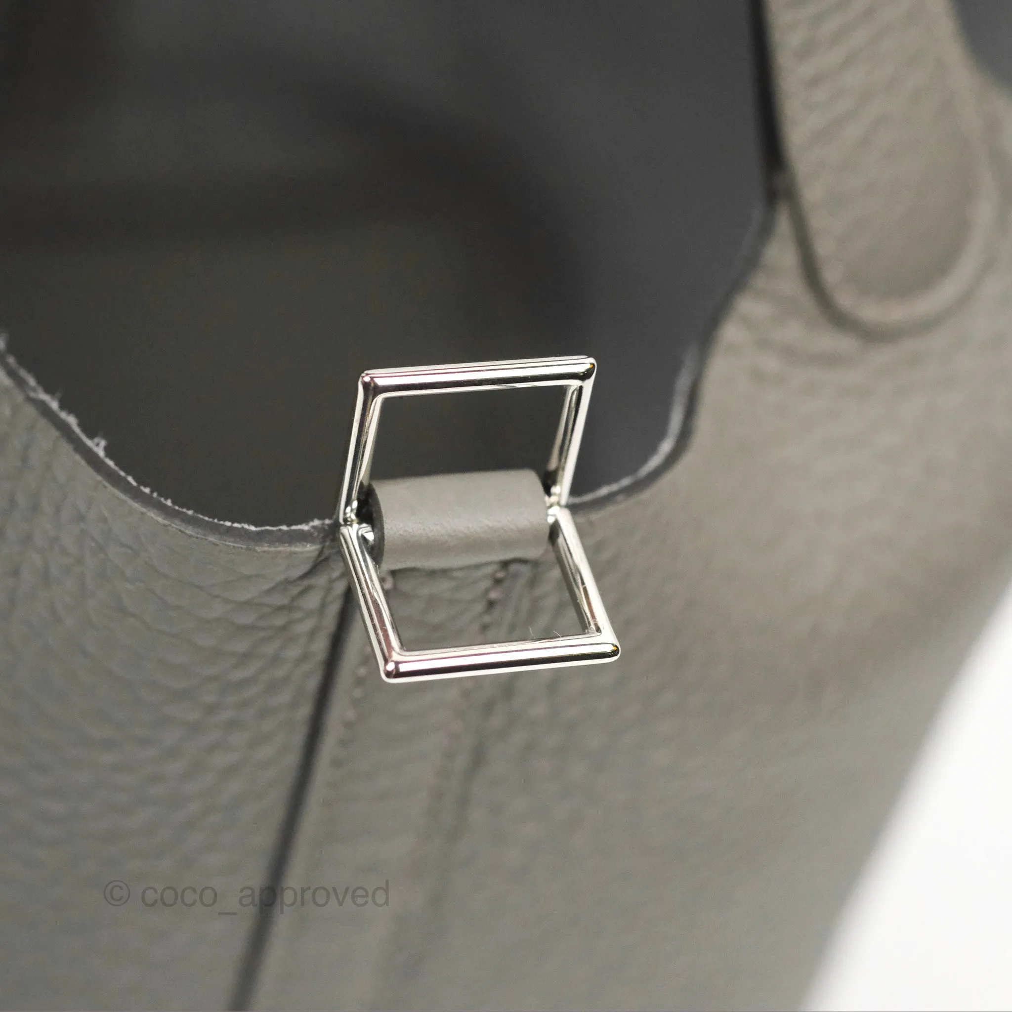 Herms Picotin Lock 18 Gris Meyer 0L Clemence Palladium Hardware