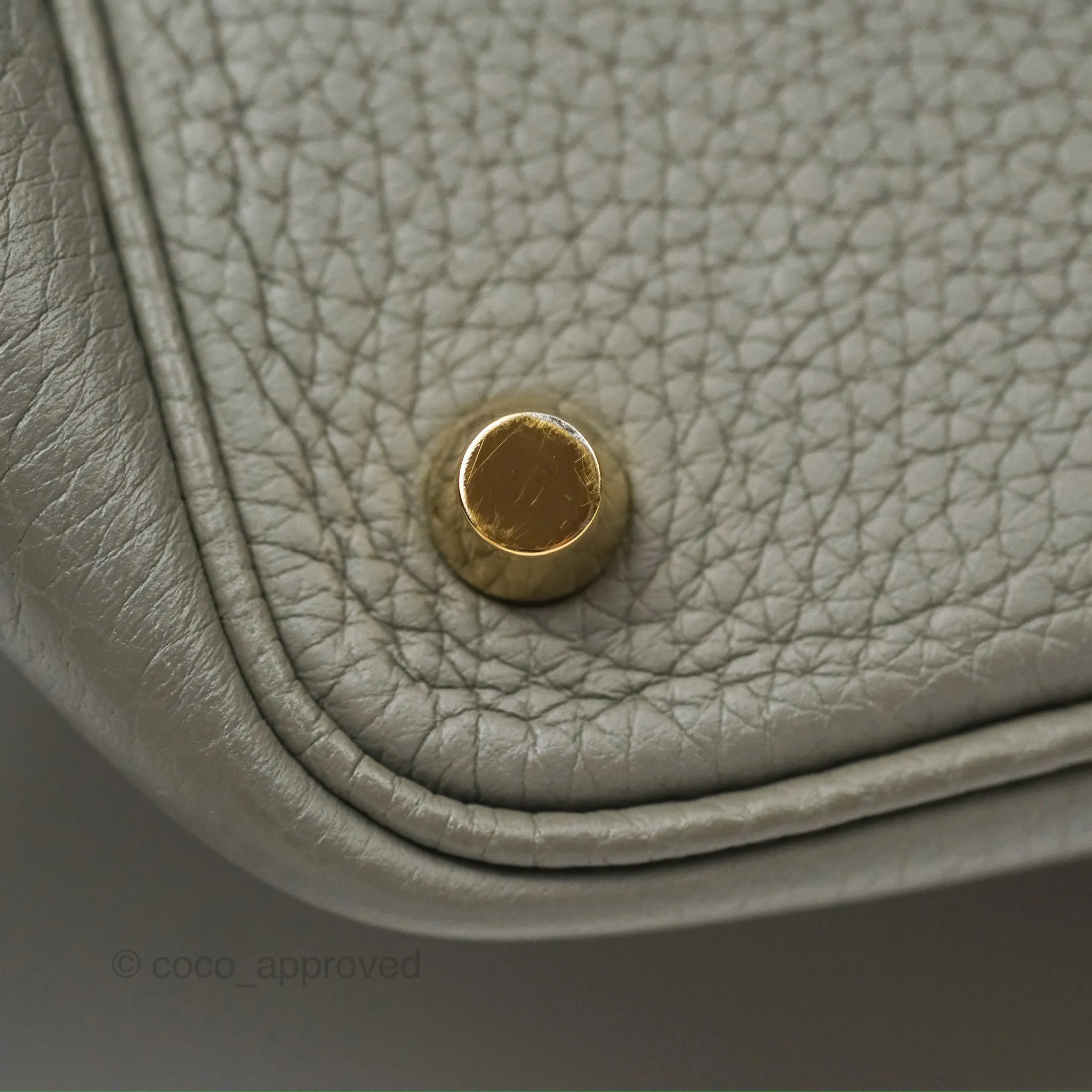 Herms Picotin Lock 18 Gris Meyer 0L Taurillon Clemence Gold Hardware