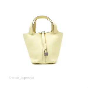 Herms Picotin Lock 18 Jaune Milton I8 Clemence Palladium Hardware