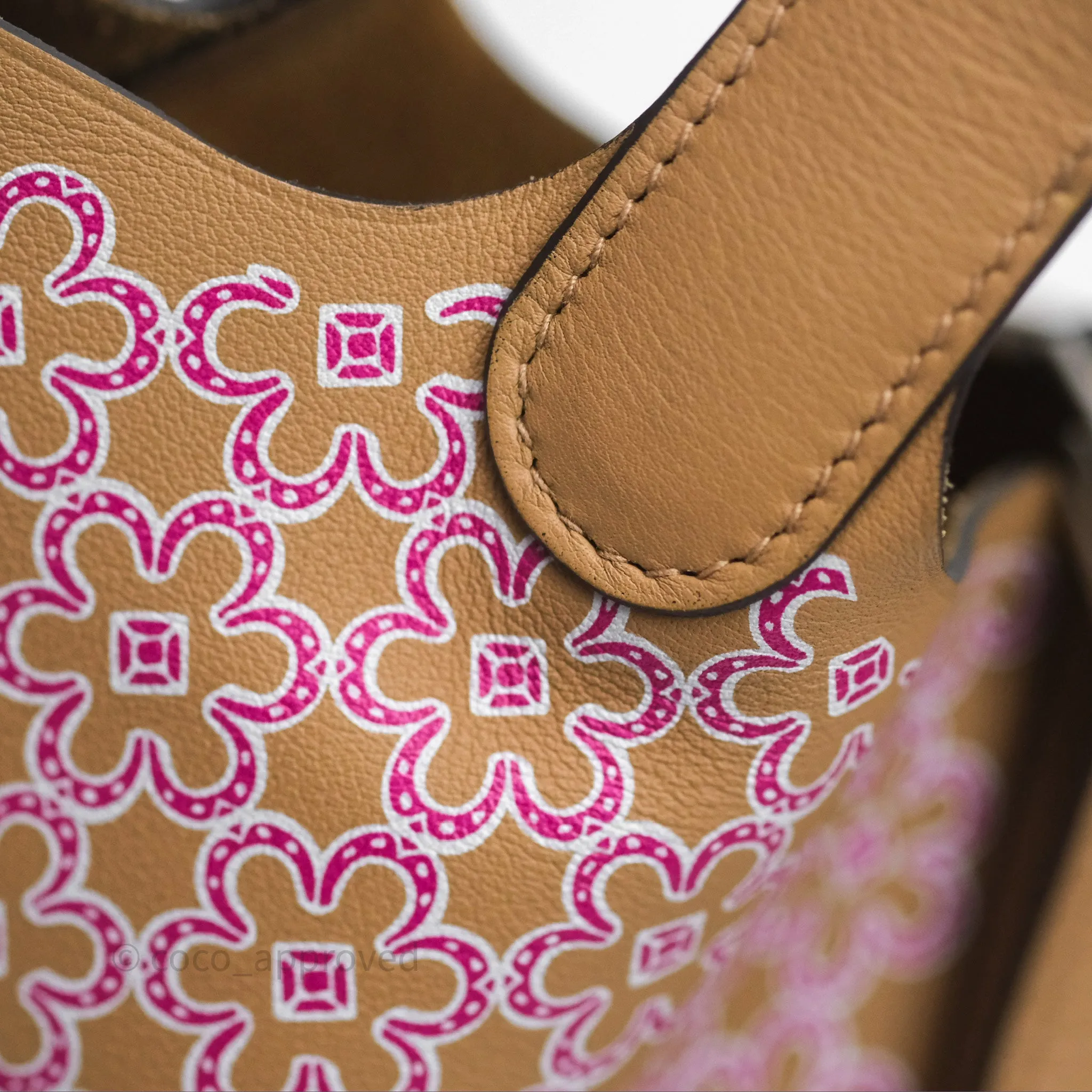 Herms Picotin Lock 18 Lucky Daisy Chai 0M/ Rose 5T Swift Palladium Hardware