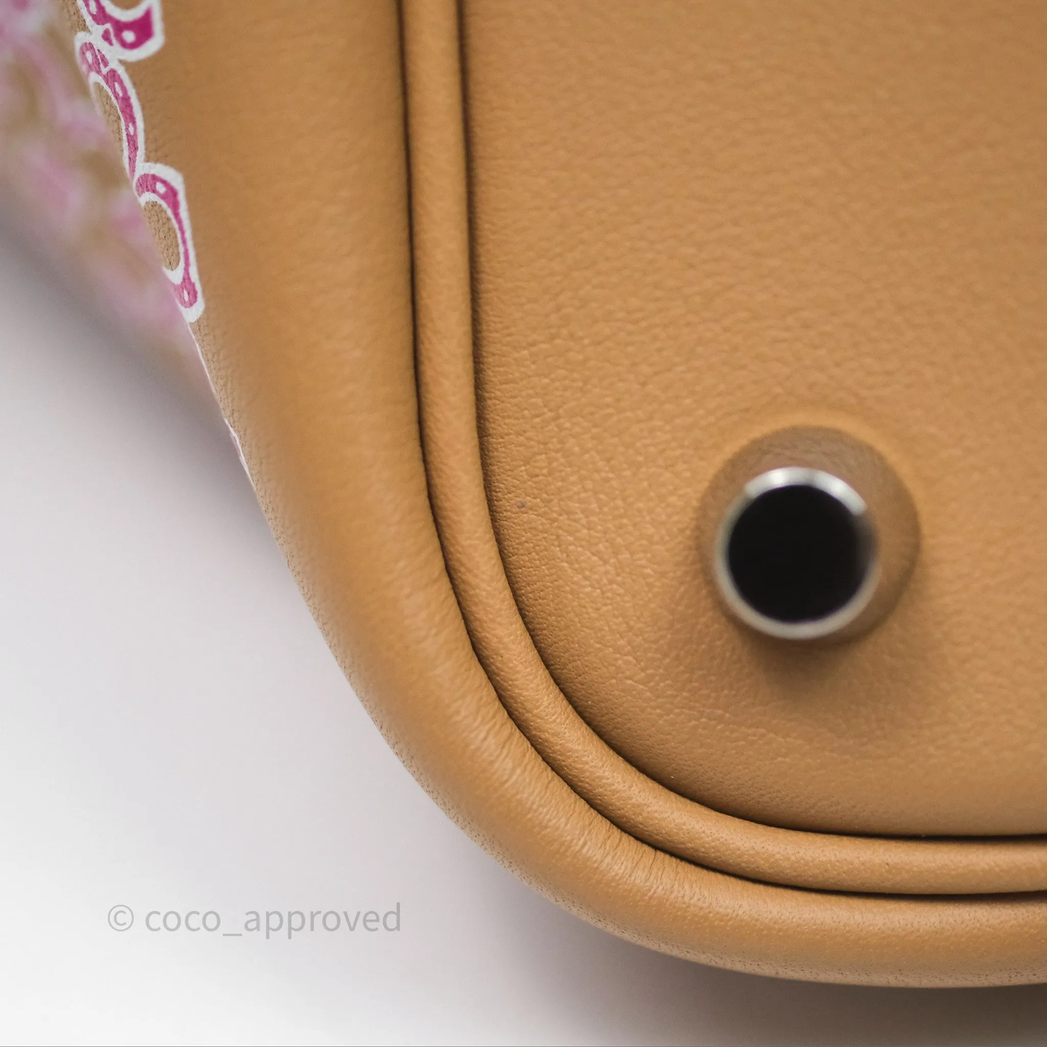 Herms Picotin Lock 18 Lucky Daisy Chai 0M/ Rose 5T Swift Palladium Hardware