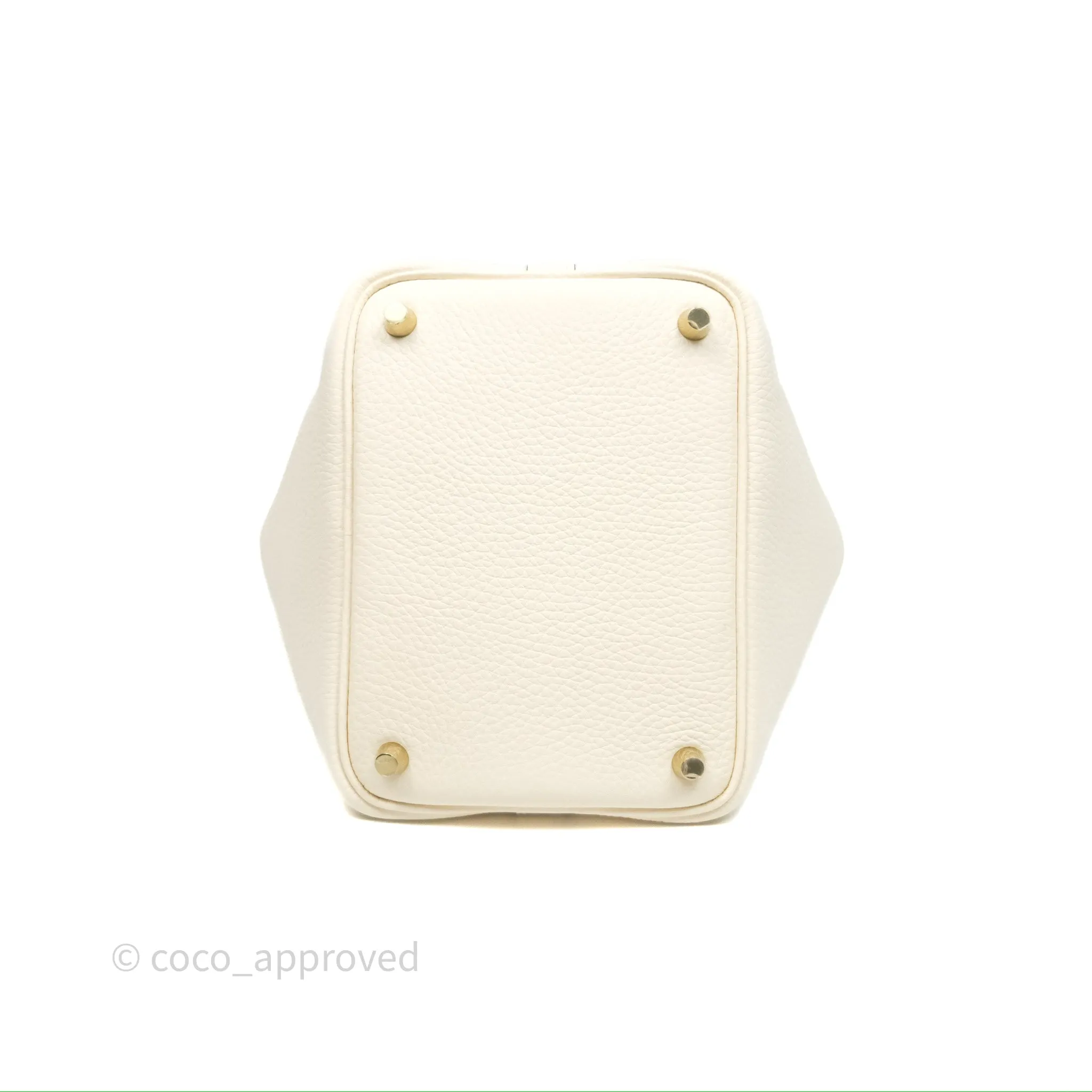 Herms Picotin Lock 18 Nata I2 Taurillon Clemence Gold Hardware