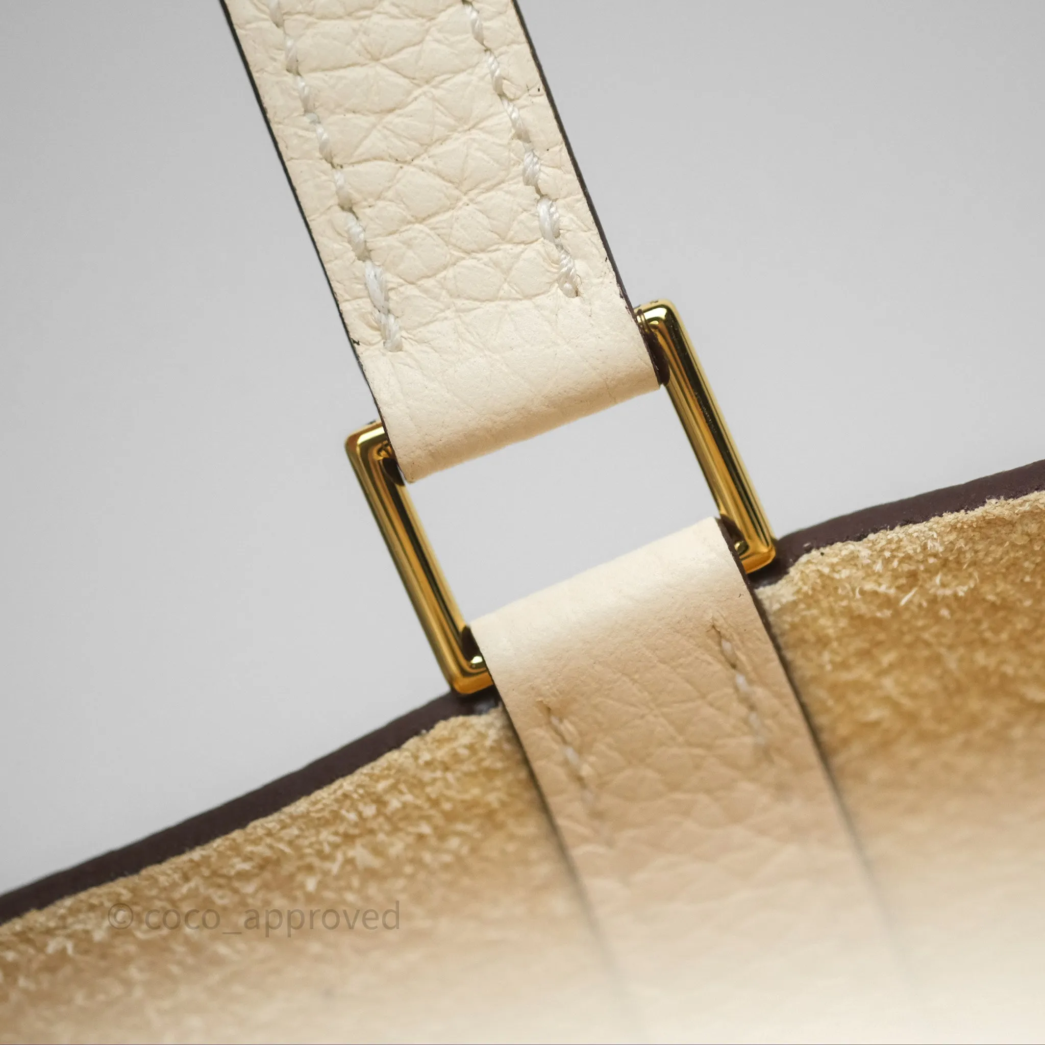 Herms Picotin Lock 18 Nata I2 Taurillon Clemence Gold Hardware