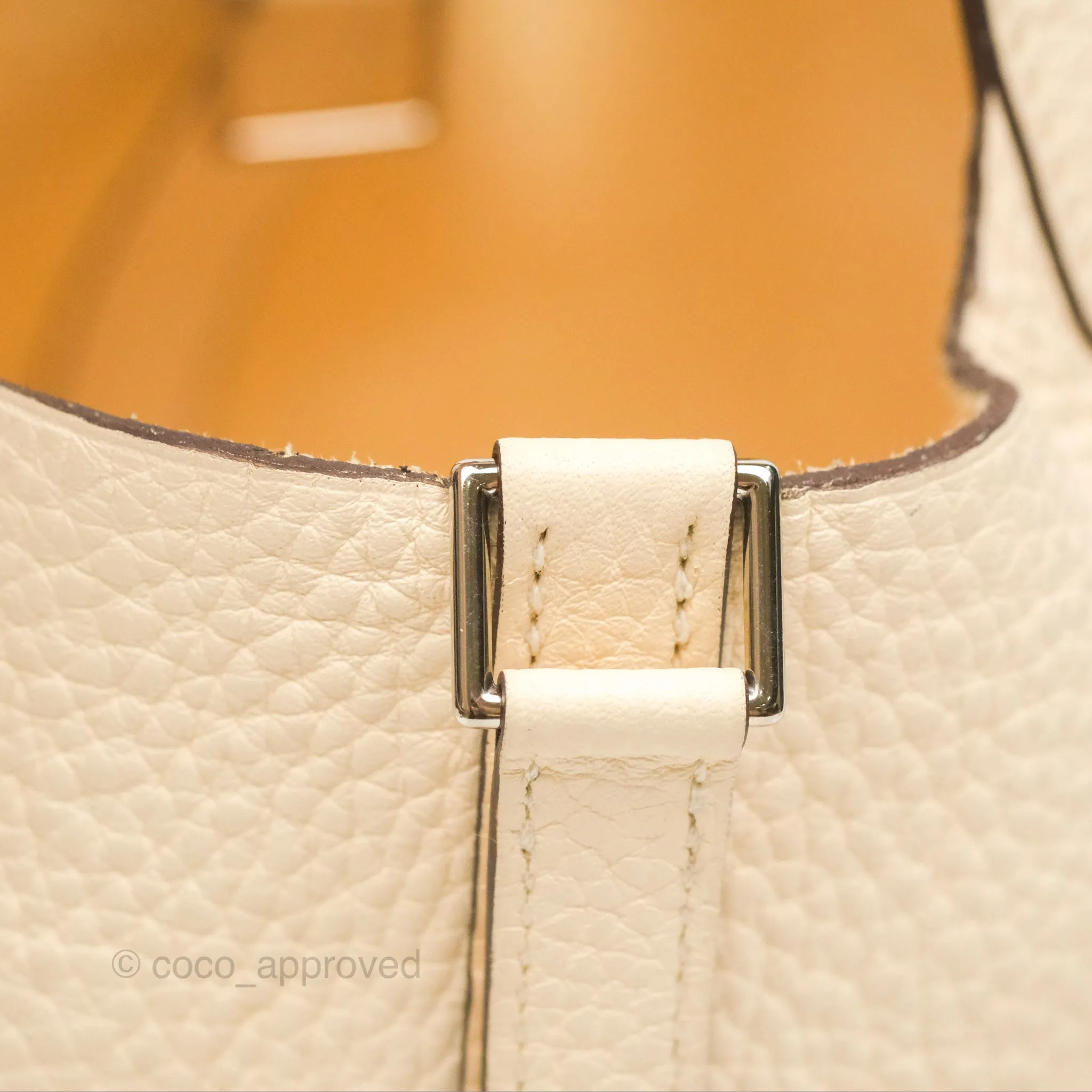Herms Picotin Lock 18 Nata I2 Taurillon Clemence Palladium Hardware