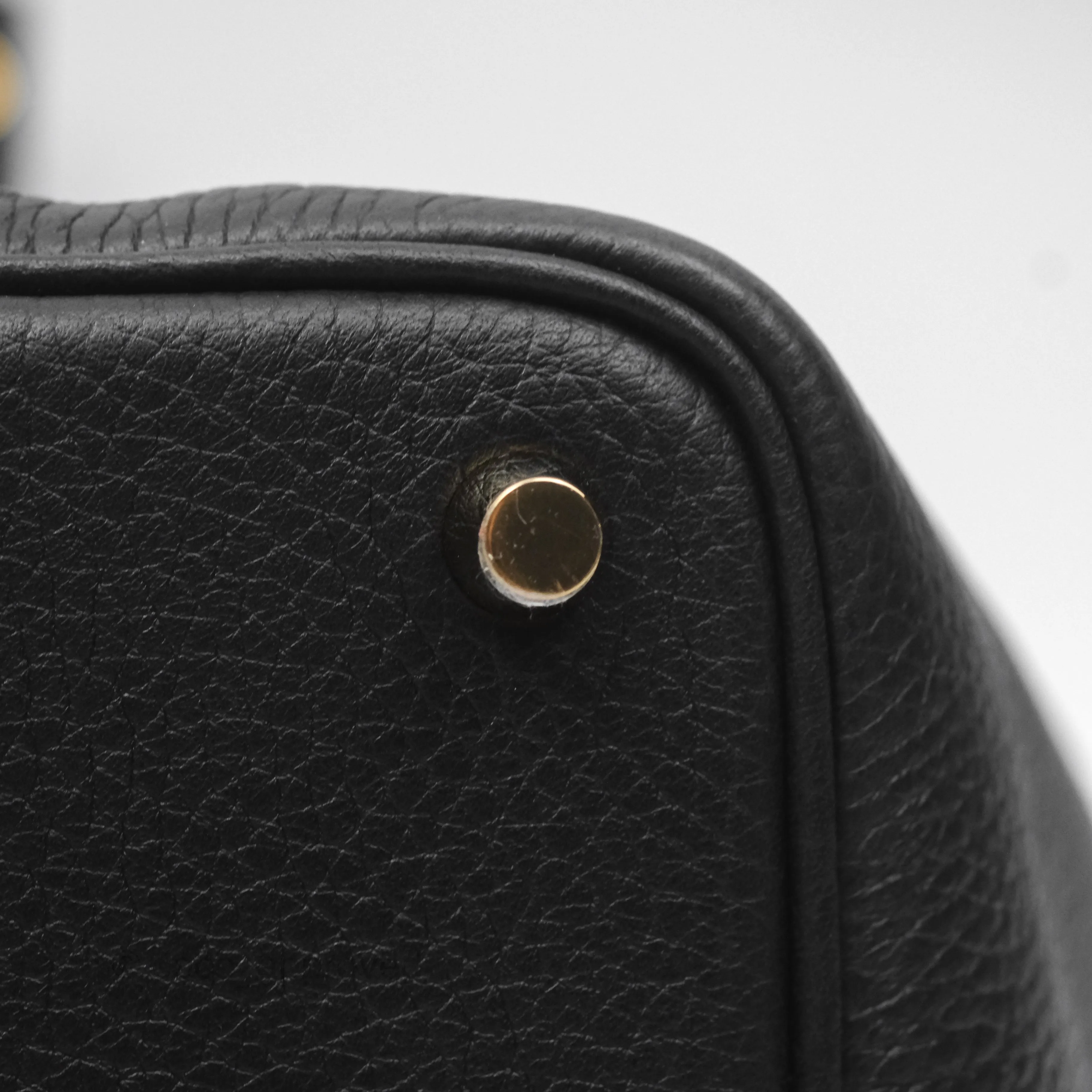 Herms Picotin Lock 18 Noir 89 Taurillon Clemence Gold Hardware
