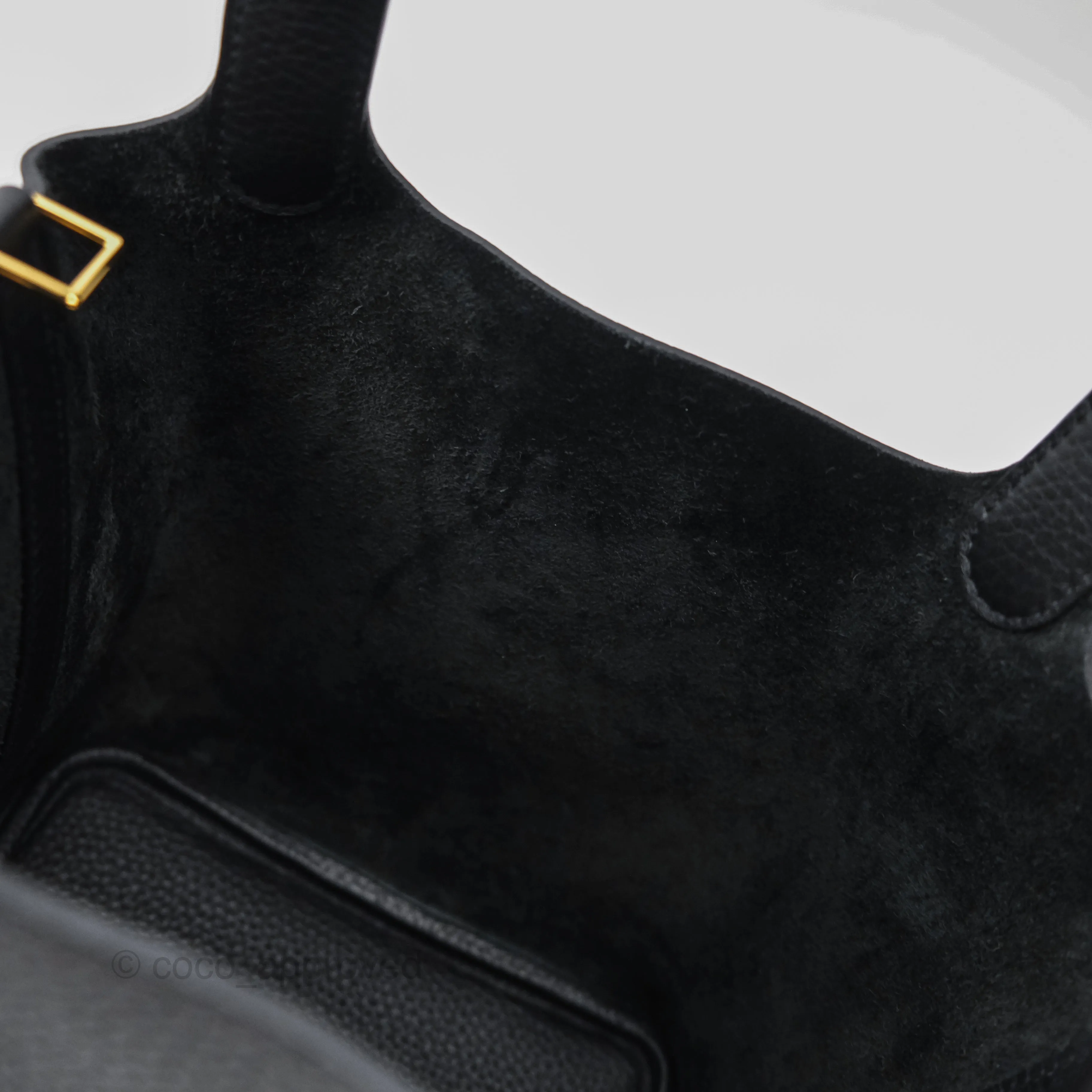 Herms Picotin Lock 18 Noir 89 Taurillon Clemence Gold Hardware