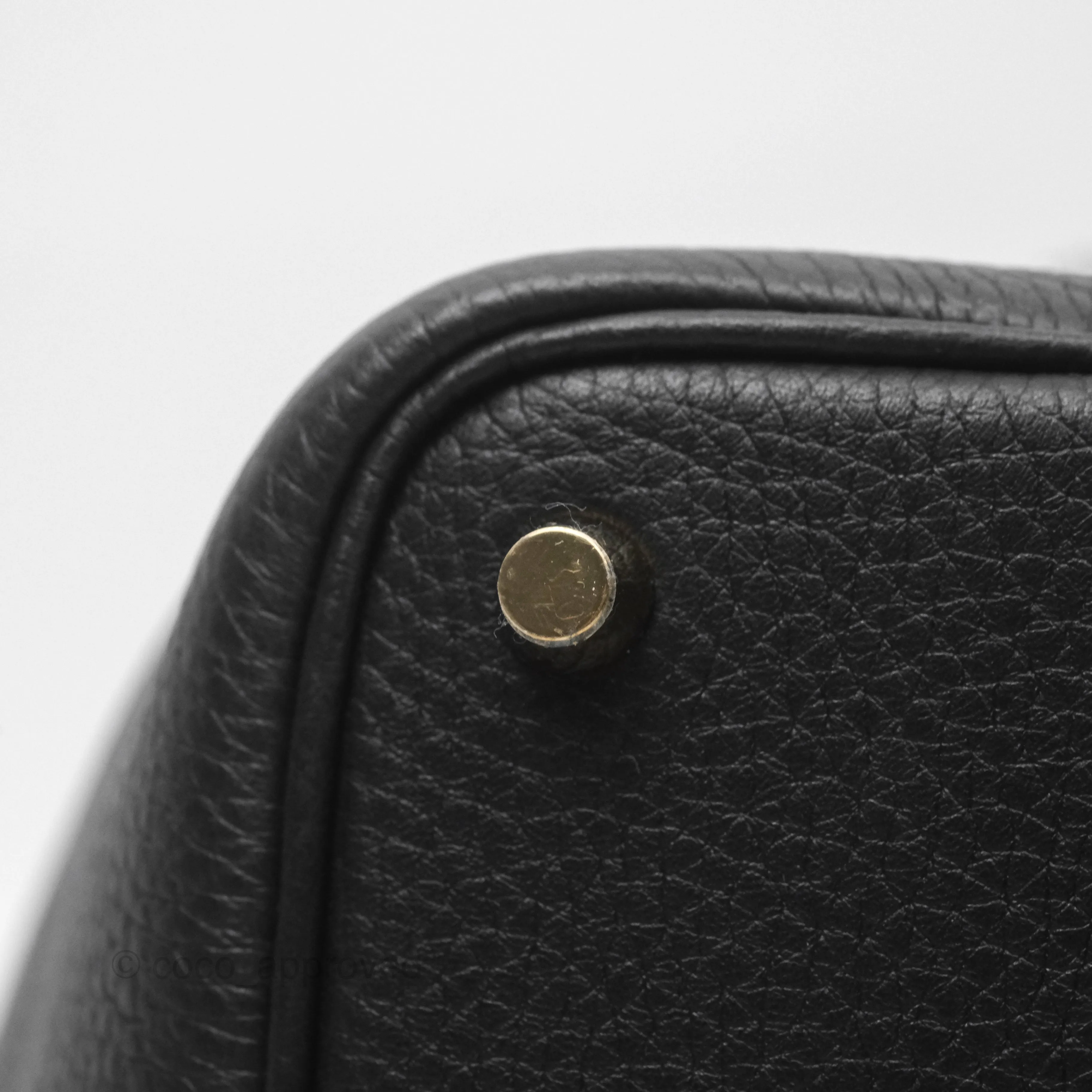 Herms Picotin Lock 18 Noir 89 Taurillon Clemence Gold Hardware