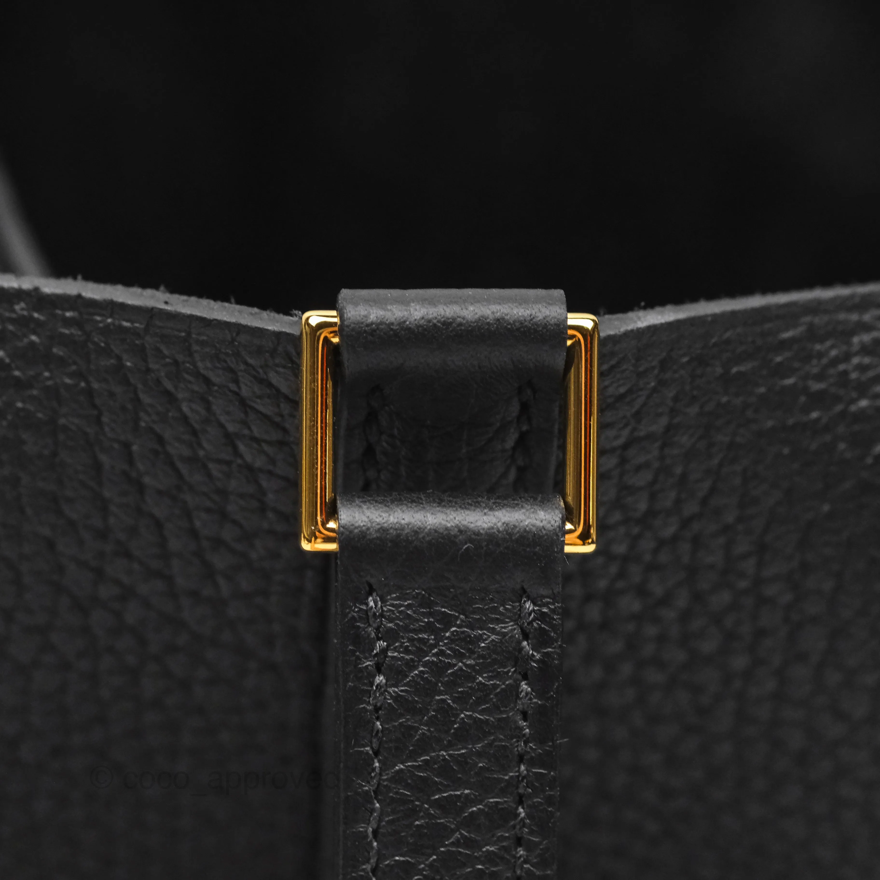 Herms Picotin Lock 18 Noir 89 Taurillon Clemence Gold Hardware