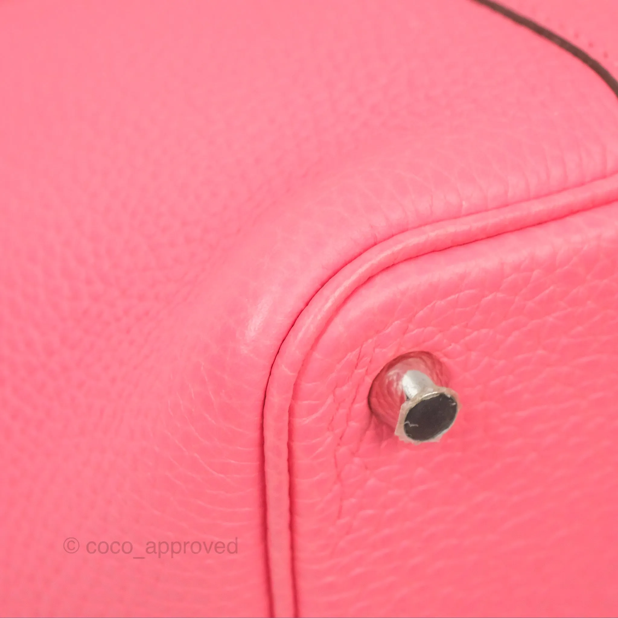 Herms Picotin Lock 18 Rose Azalee Clemence Palladium Hardware